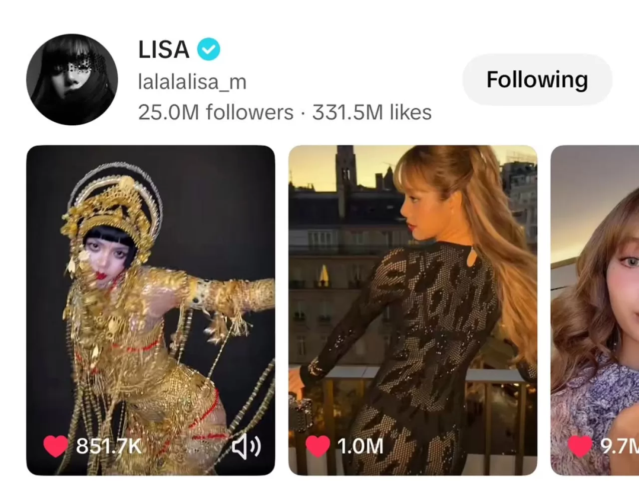 BLACKPINK'in LISA'sı, TikTok'ta 25 Milyon Takipçi Sınırını Aştı