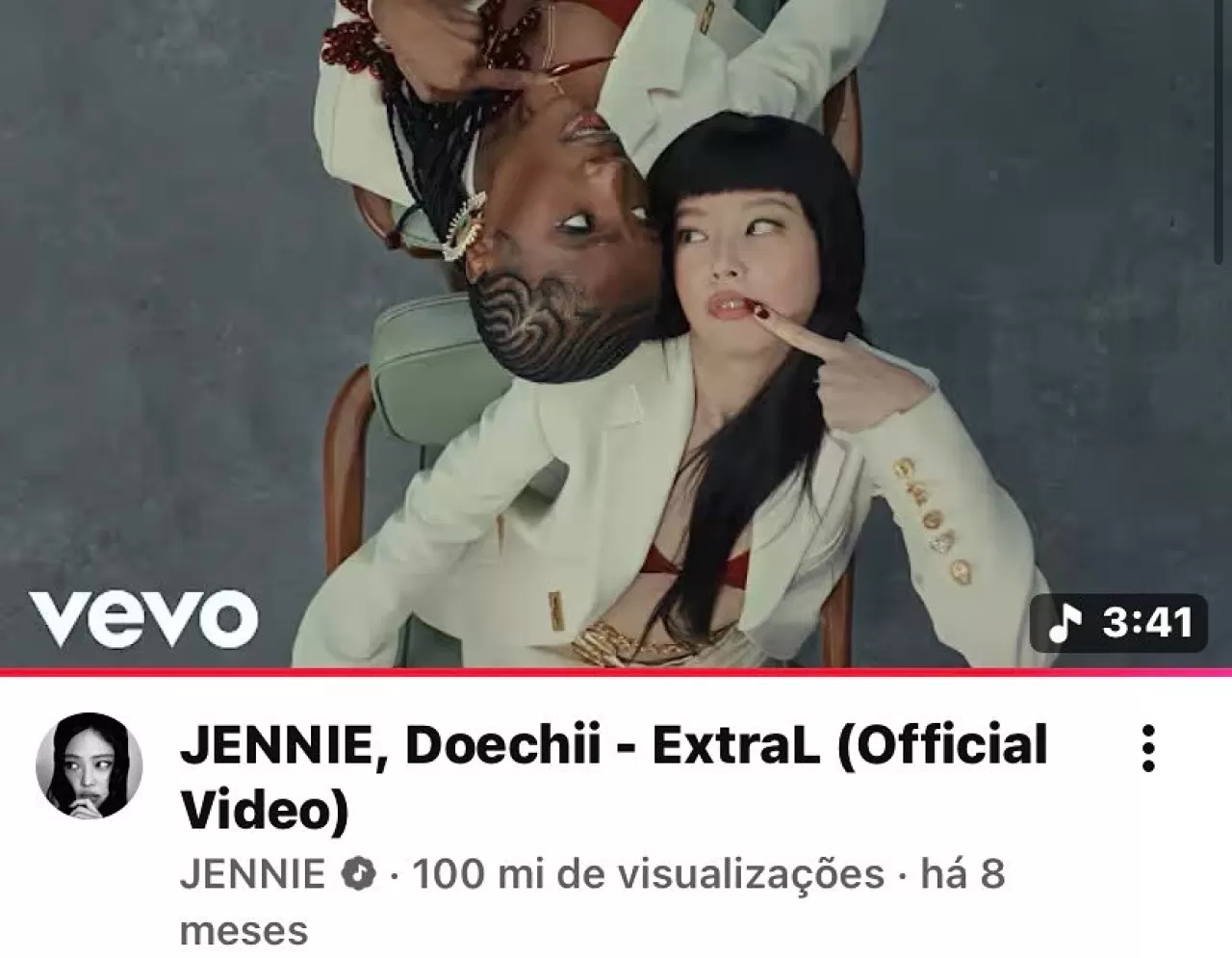 BLACKPINK'ten JENNIE ve Doechii'nin 'ExtraL' Şarkısı YouTube'da 100 Milyon İzlenmeye Ulaştı