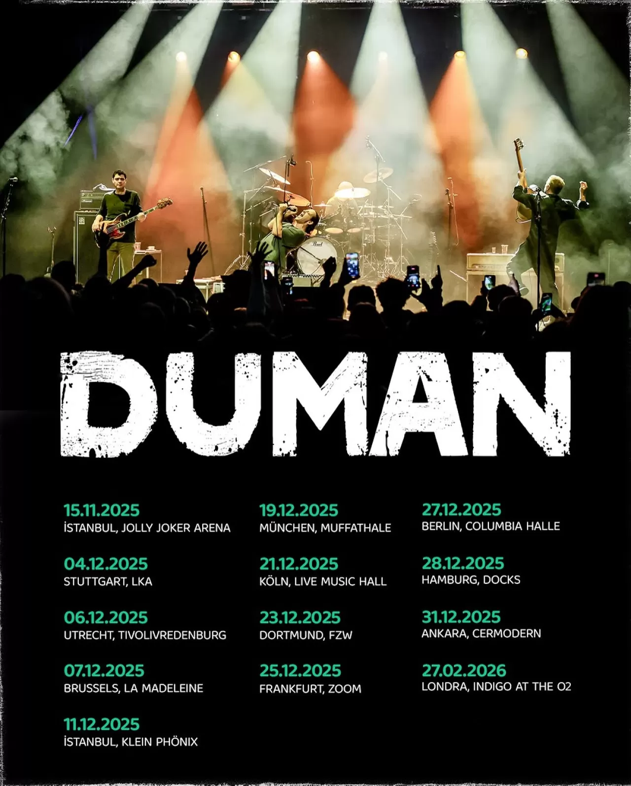 Grup Duman Yeni Konser Tarihlerini Açıkladı