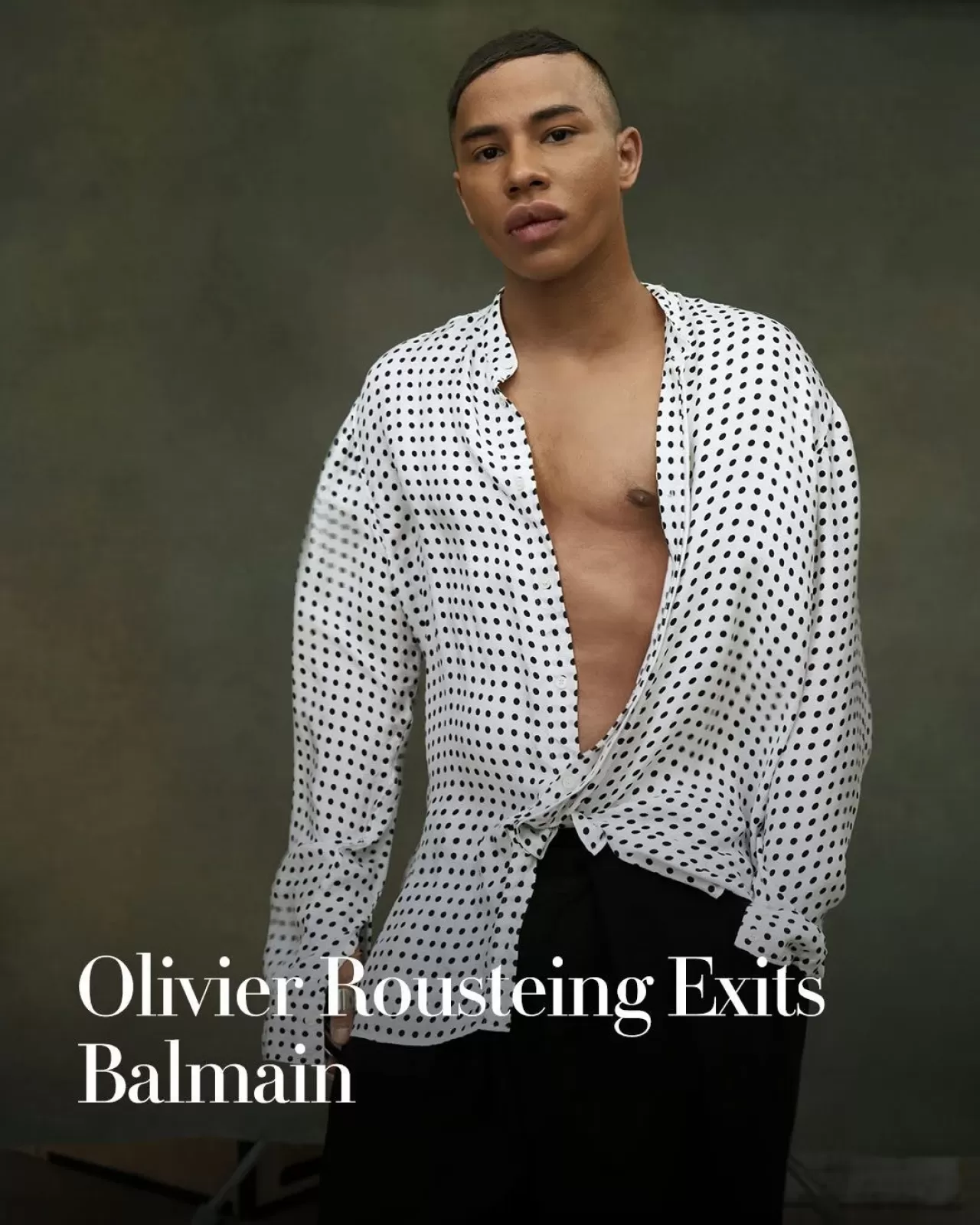 Olivier Rousteing, Balmain'deki 14 Yıllık Yaratıcı Direktörlük Görevinden Ayrıldı