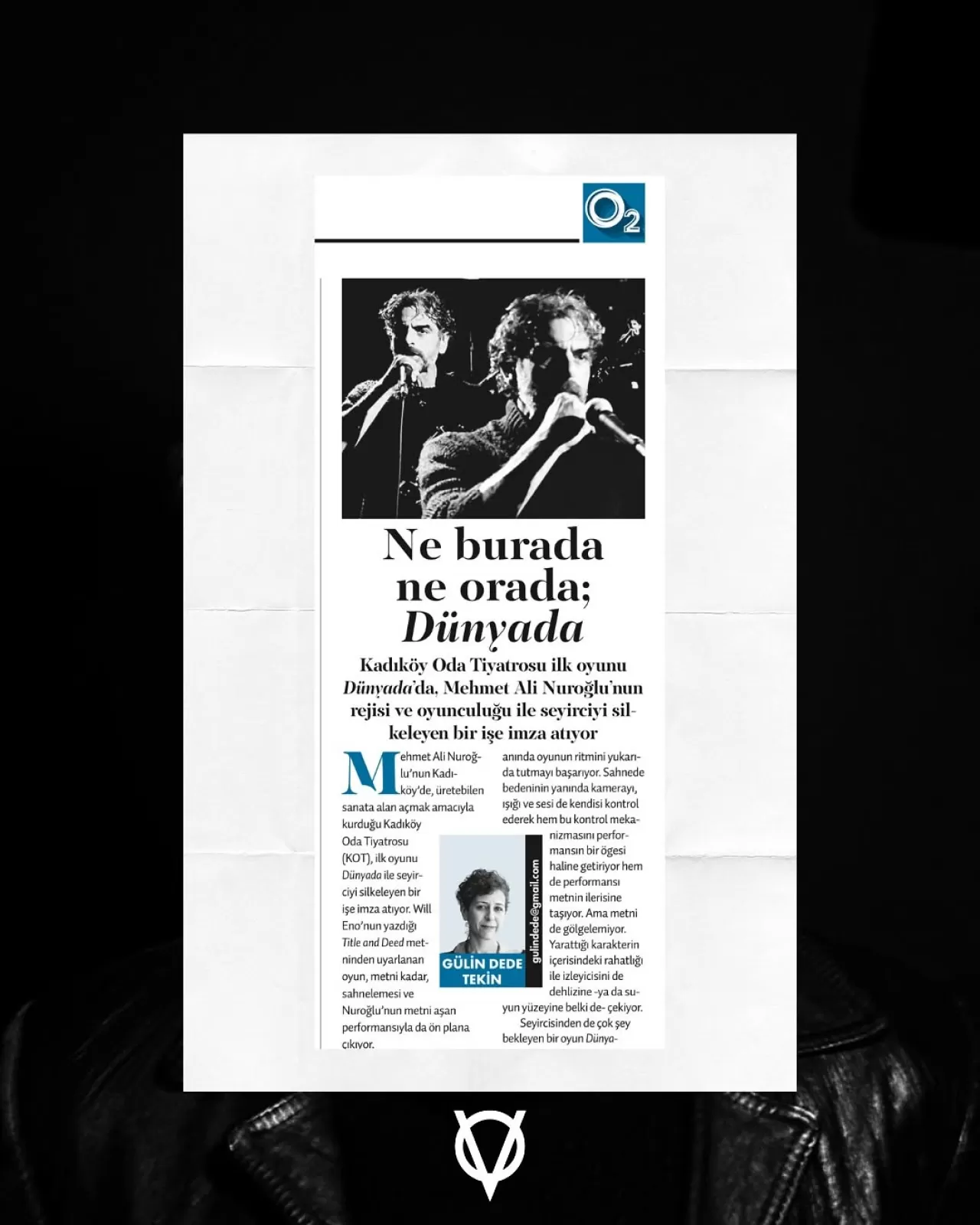 Mehmet Ali Nuroğlu'nun Oyunculuğu ve Sahnesi, Kinovertov'un Gözünden Anlatıldı