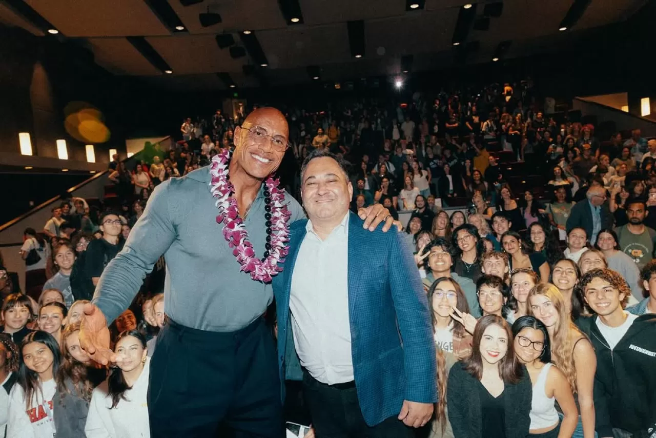 Dwayne 'The Rock' Johnson, Chapman Üniversitesi'nde Film Öğrencileriyle Bir Araya Geldi