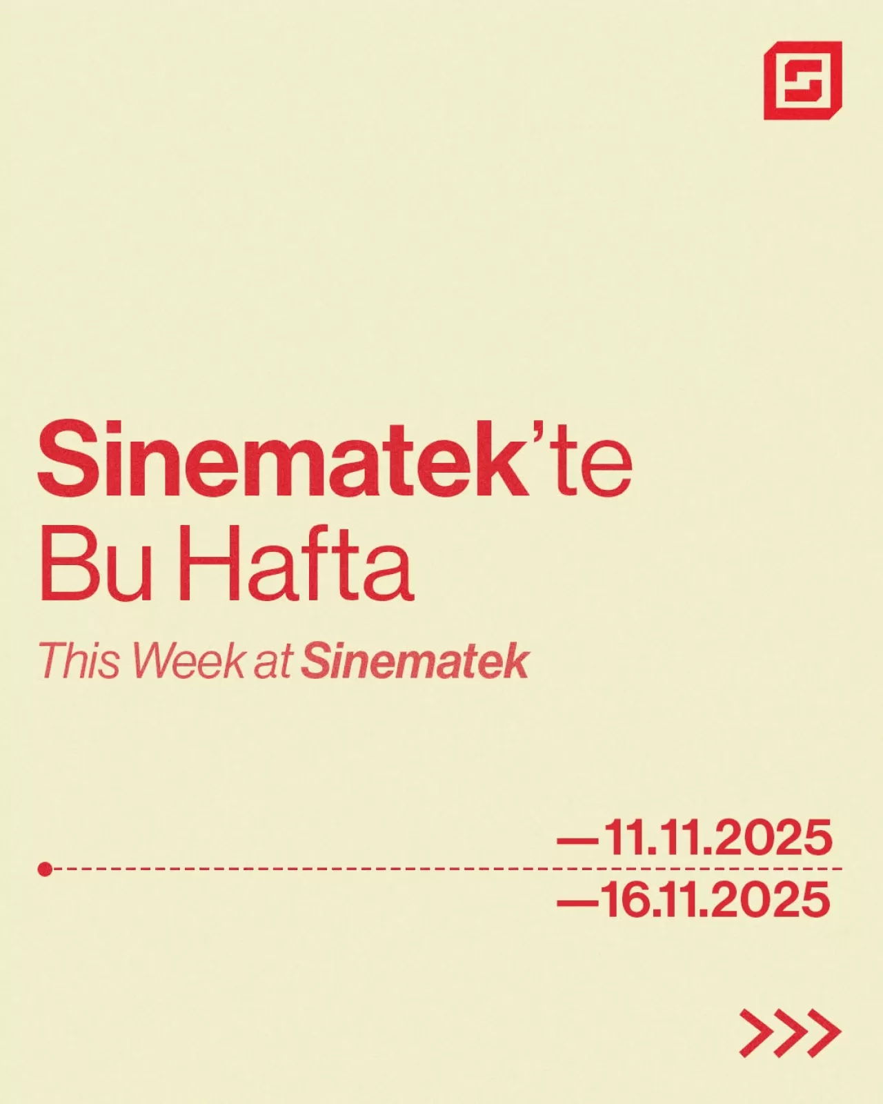 Sinematek/Sinema Evi'nin Kasım Programında Özel Etkinlikler