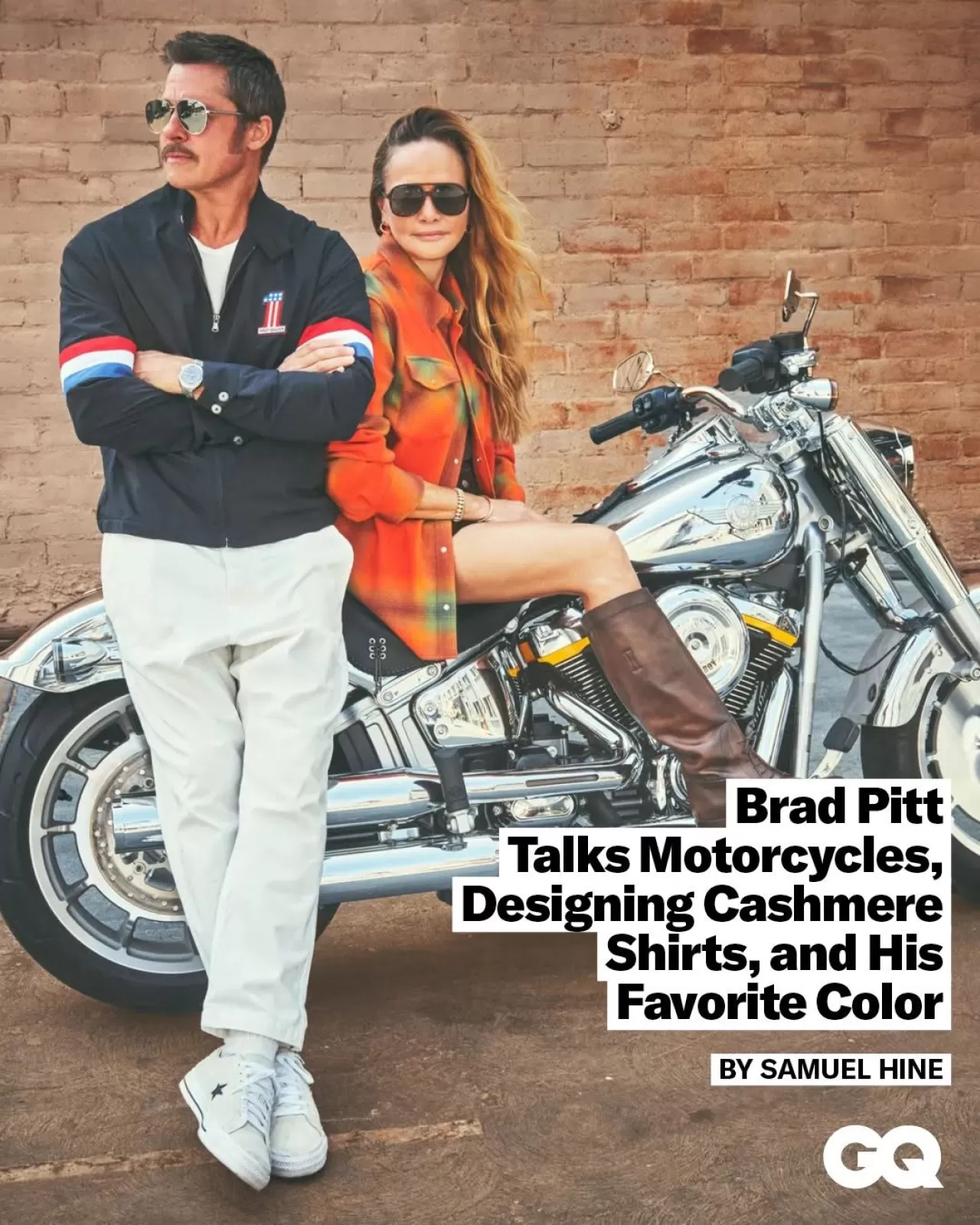 Brad Pitt'in Moda Markası God's True Cashmere, Harley-Davidson ile İş Birliği Yaptı