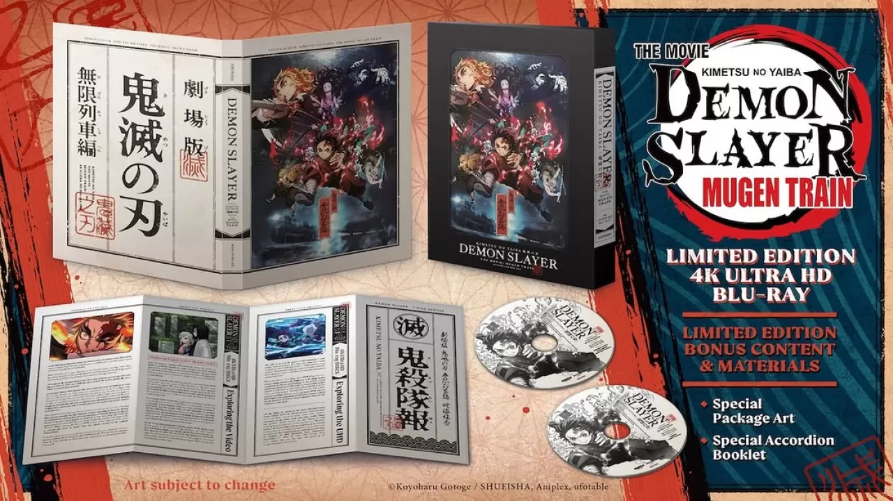 Demon Slayer: Mugen Tren Filminin 4K Ultra HD Ön Siparişleri Başladı