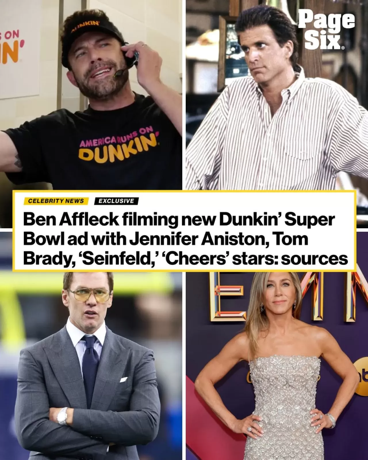 Ben Affleck'in Dunkin' Super Bowl Reklamında Yıldızlar Bir Araya Geliyor
