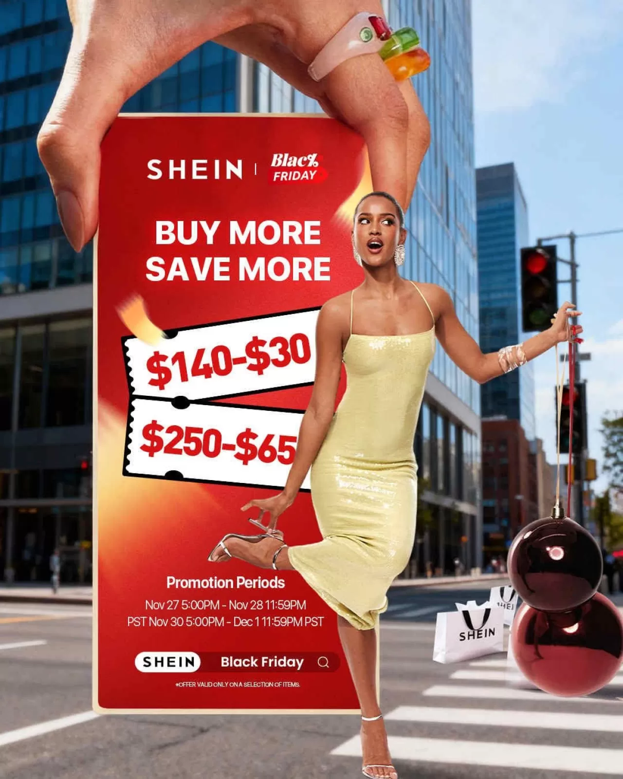 Shein Black Friday İndirimleri: 140 Dolara 30, 250 Dolara 65 Dolar Ekstra İndirim