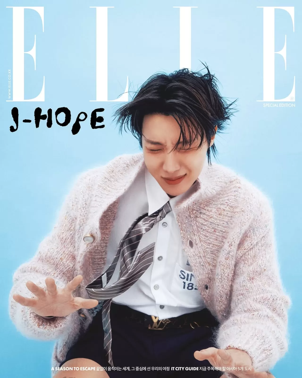 J-Hope, ELLE Korea'nın Aralık Özel Sayısının Kapağında