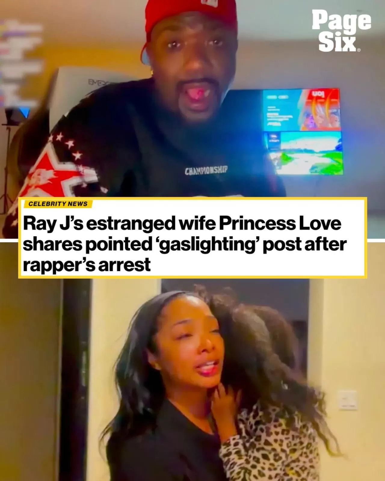 Ray J'nin Eski Eşi Princess Love, Şarkıcının Tutuklanması Sonrası Sessiz Açıklamayı Paylaştı