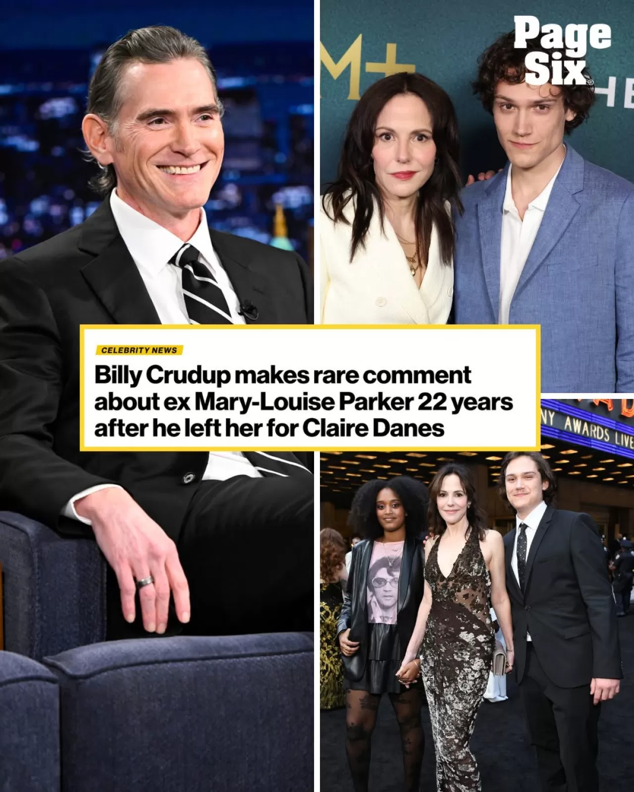 Billy Crudup, Eski Eşi Mary-Louise Parker ile Ebeveynlik İlişkisine Işık Tuttu