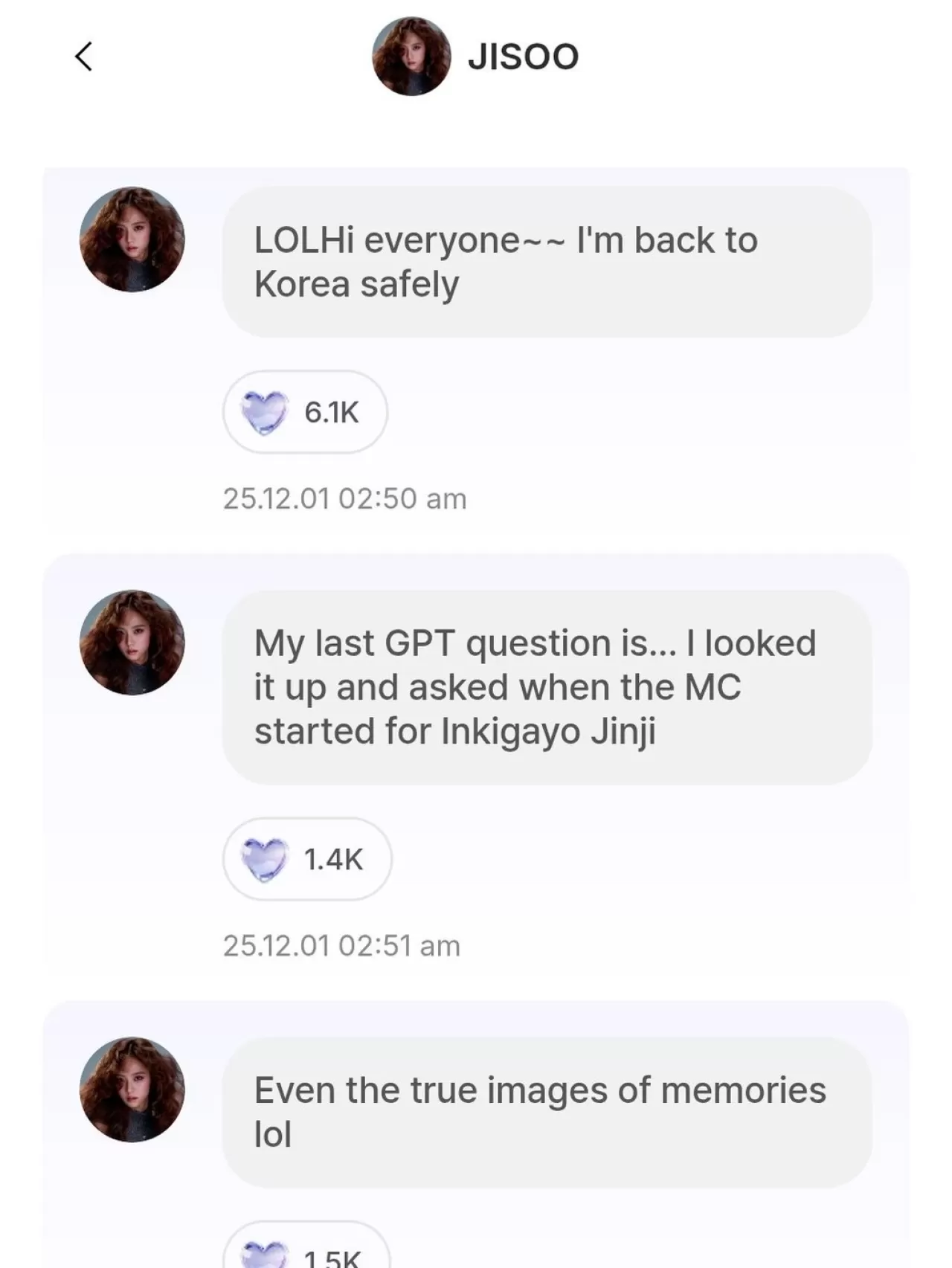 BLACKPINK Üyesi Jisoo, Dönüşünü ve Yıl Sonu Planlarını Hayranlarıyla Paylaştı