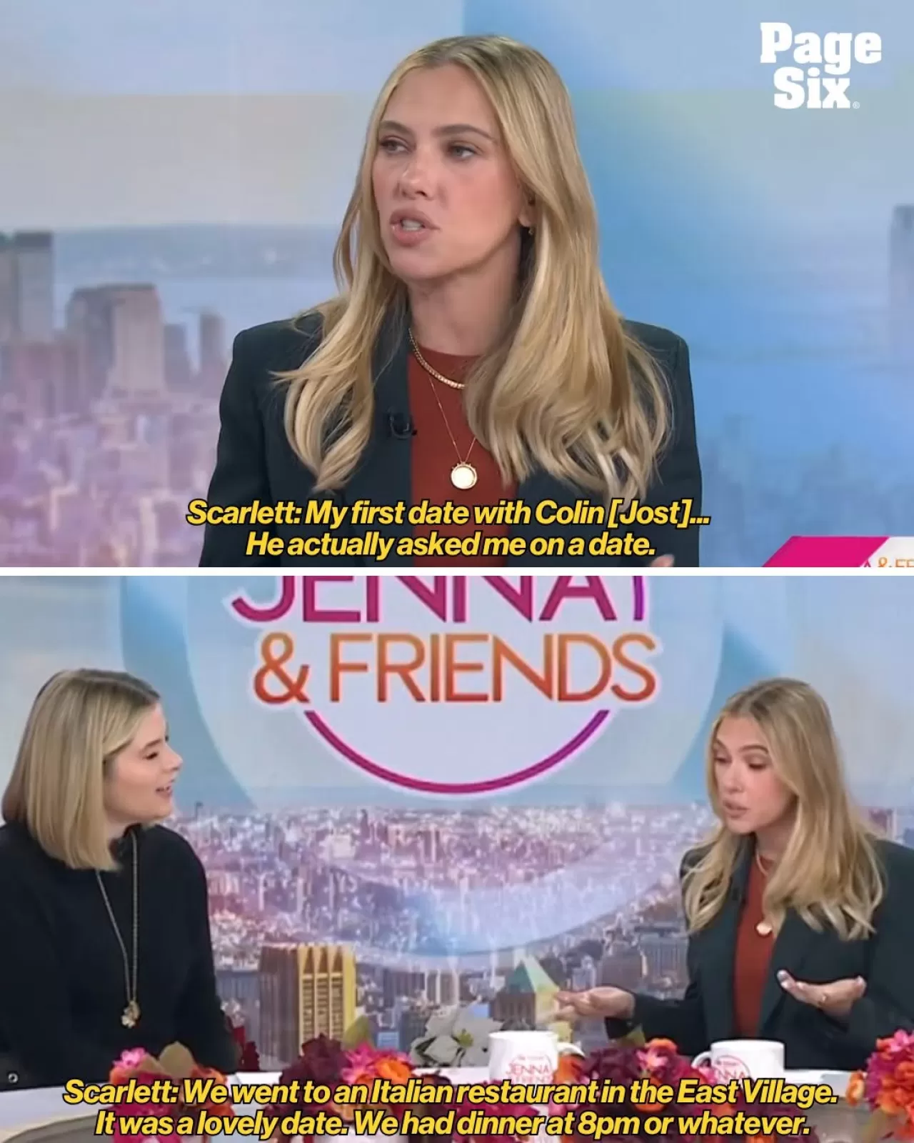 Scarlett Johansson, Colin Jost ile İlk Buluşmasında Yaşadığı Heyecanı Anlattı