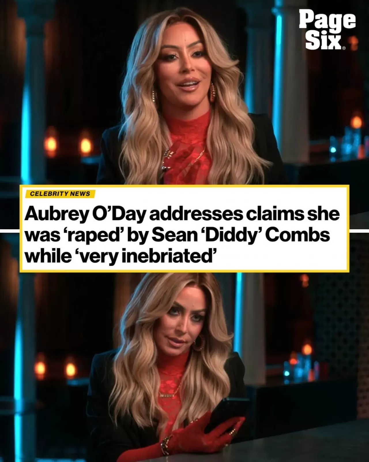 Aubrey O'Day, Sean 'Diddy' Combs İddiaları Hakkında Açıklama Yaptı