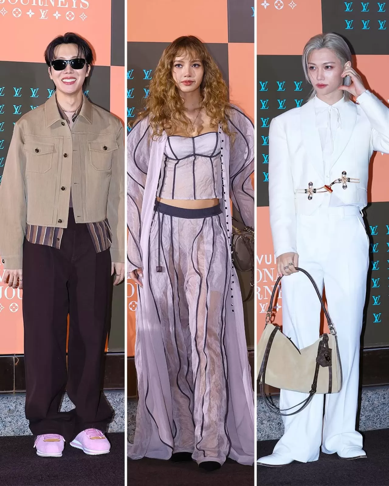 Seoul'daki Louis Vuitton Etkinliklerinde Ünlü Üçlü Dikkat Çekiyor