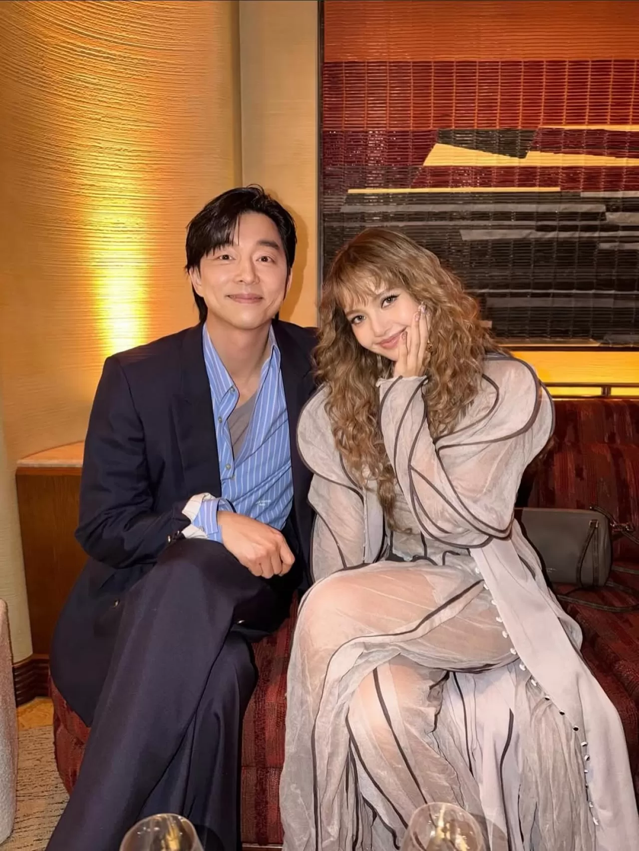 LISA ve Gong Yoo, Seul'deki Louis Vuitton Etkinliğinde Bir Araya Geldi