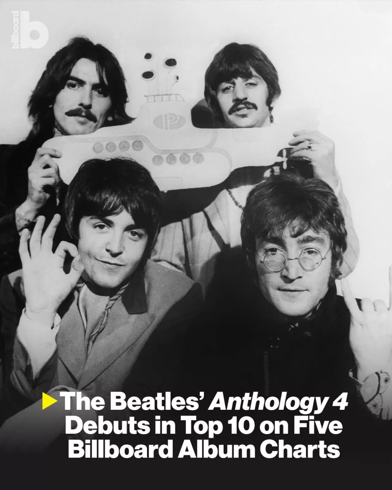 Anthology 4 ile The Beatles, Billboard Listelerinde Yeniden