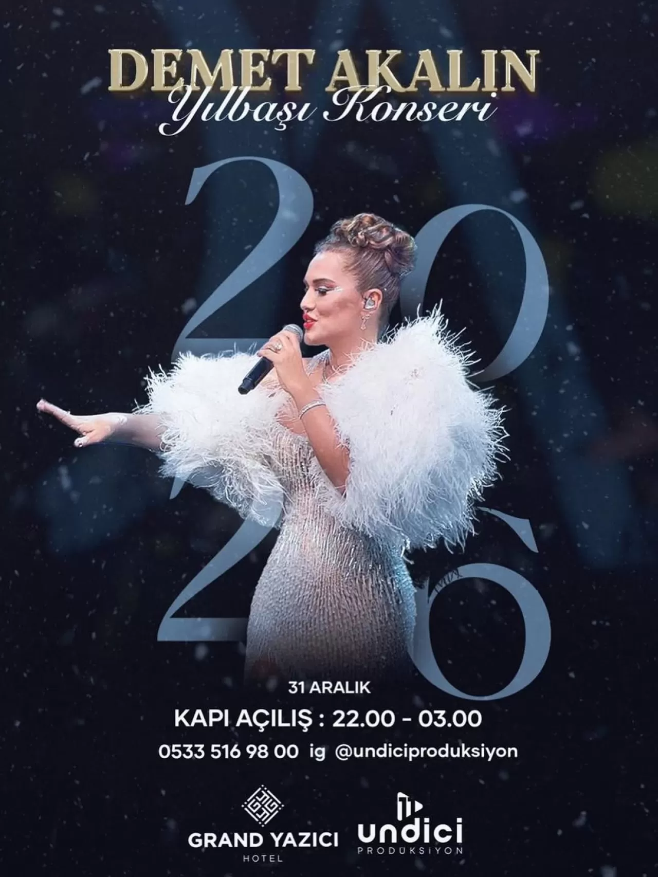 Demet Akalın, Yılbaşı Gecesi için Uludağ'da Sahne Alacak