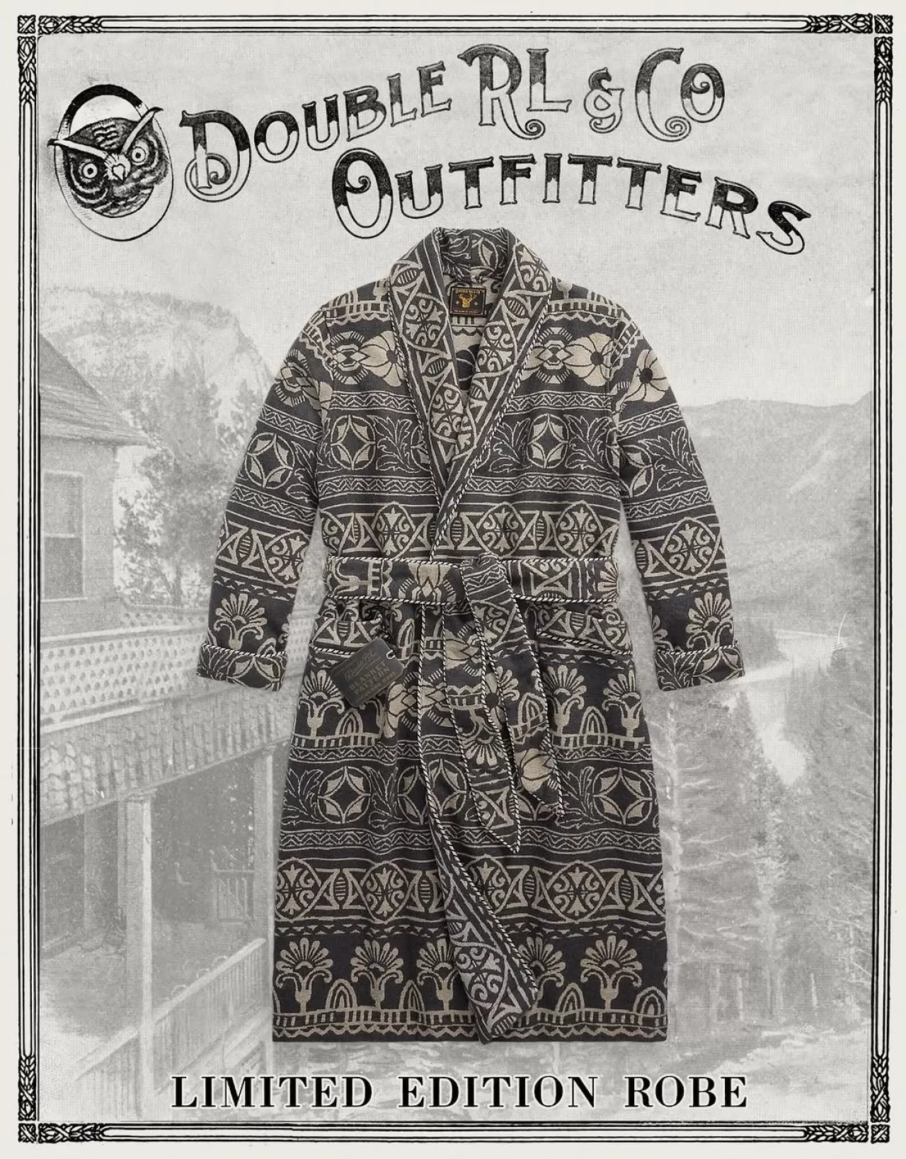 Double RL, 100 Adetle Sınırlı Battaniye Kumaşından Sabahlık Koleksiyonunu Piyasaya Sürecek