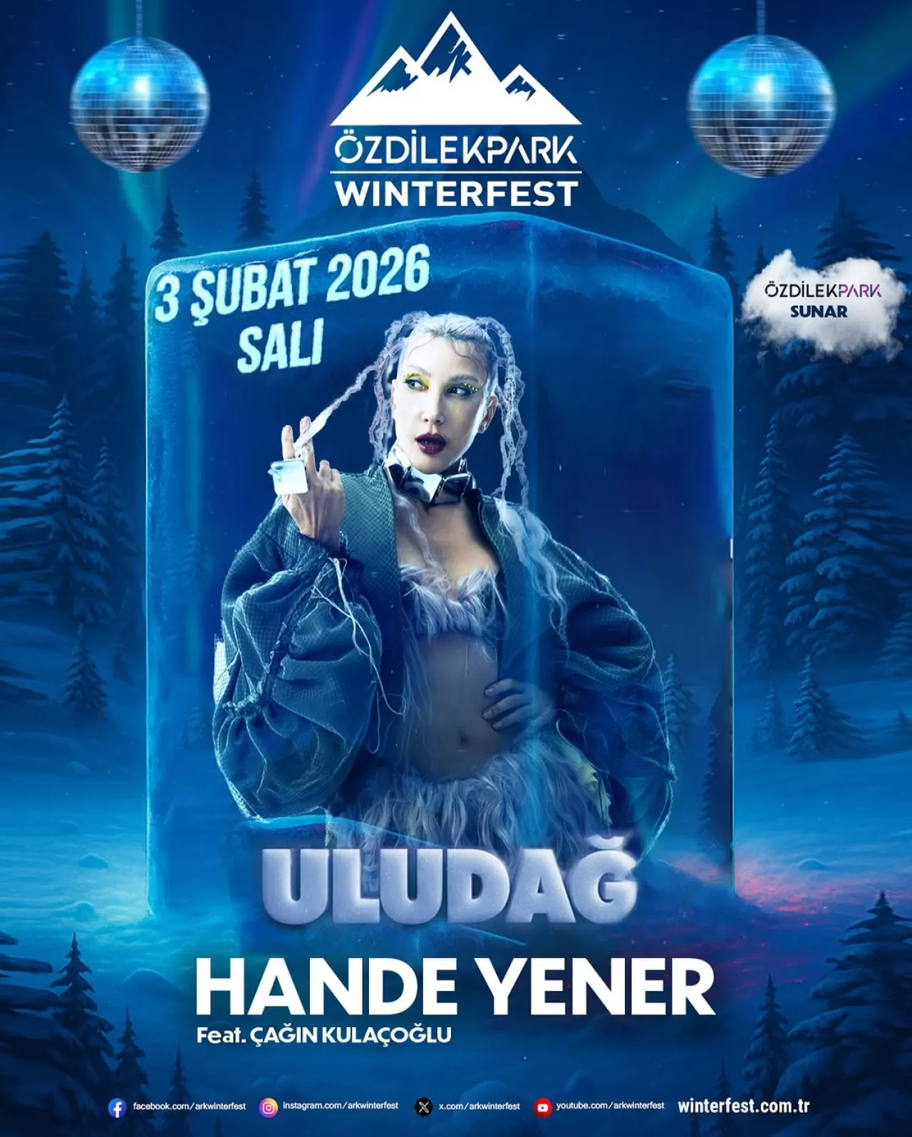Hande Yener, Şubat'ta ÖzdilekPark Winterfest'te Sevenleriyle Buluşacak