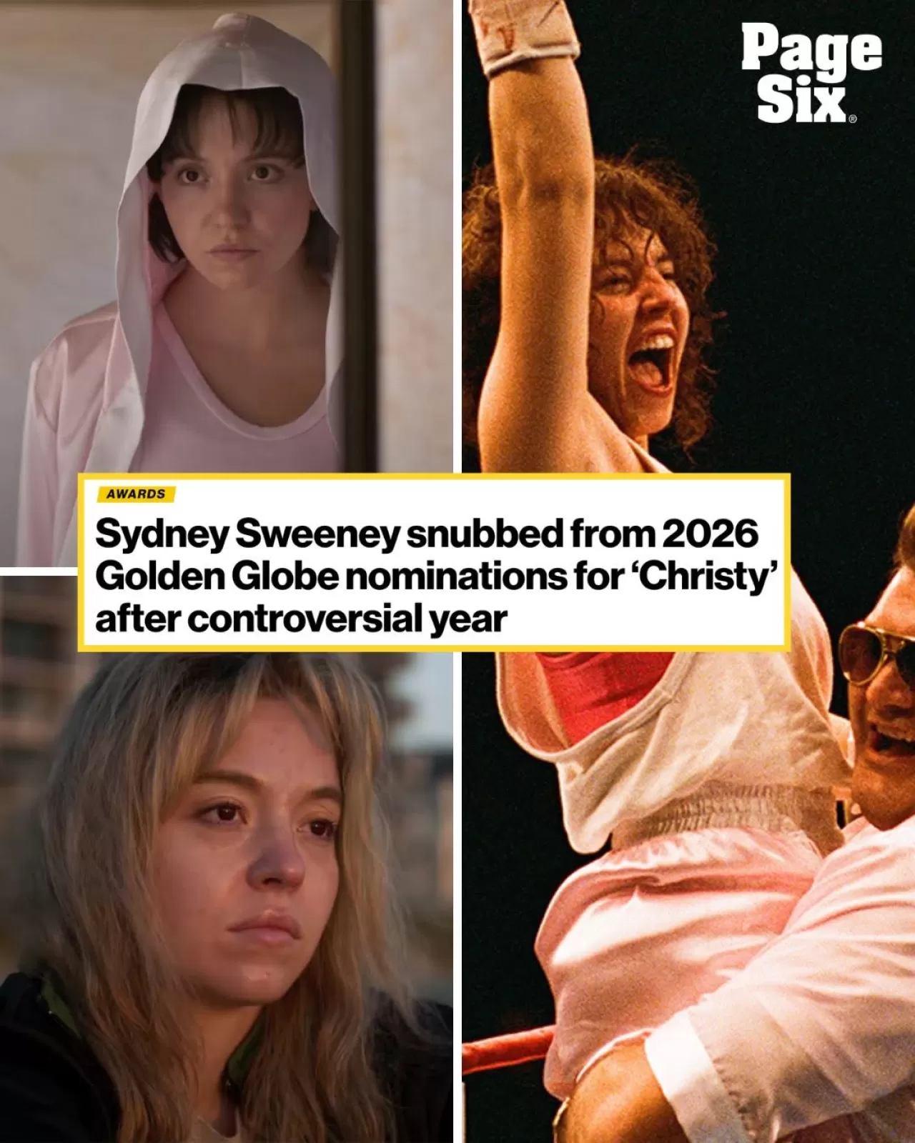 Sydney Sweeney'nin "Christy" Filmine Altın Küre'den Nomination Gelmedi