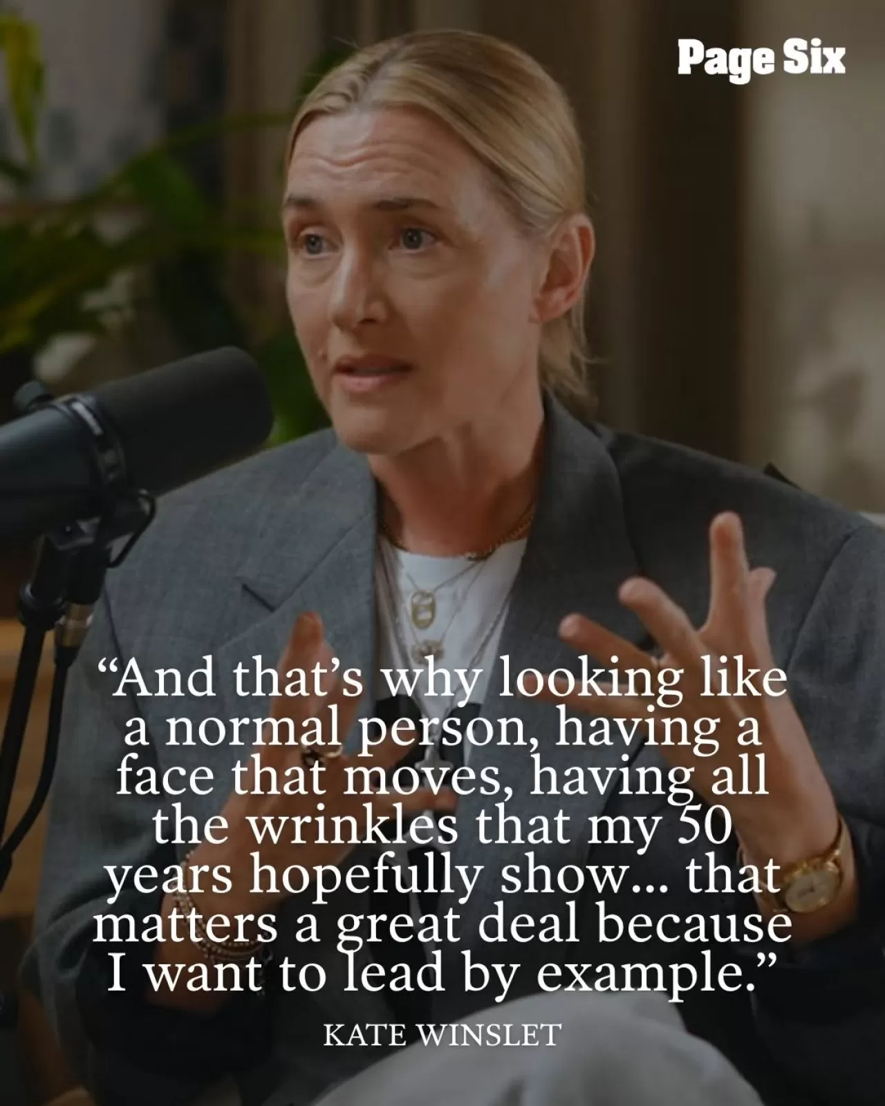 Kate Winslet, Genç Kadınlara Örnek Olmak İçin Doğal Görünümünü Savunuyor