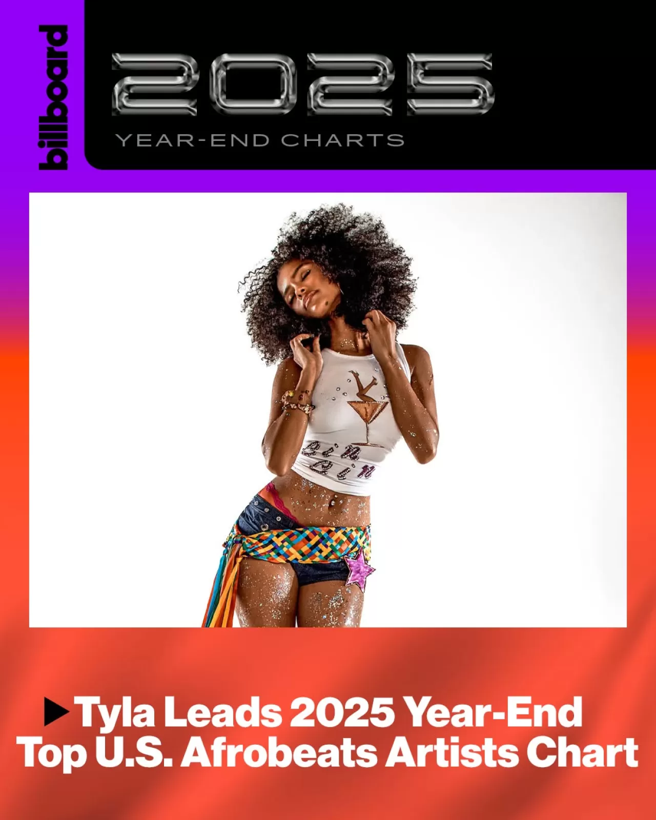 Tyla, Billboard'un 2025 Yıl Sonu Afrobeats Sanatçıları Listesinde Üst Üste İkinci Kez Birinci Sırada