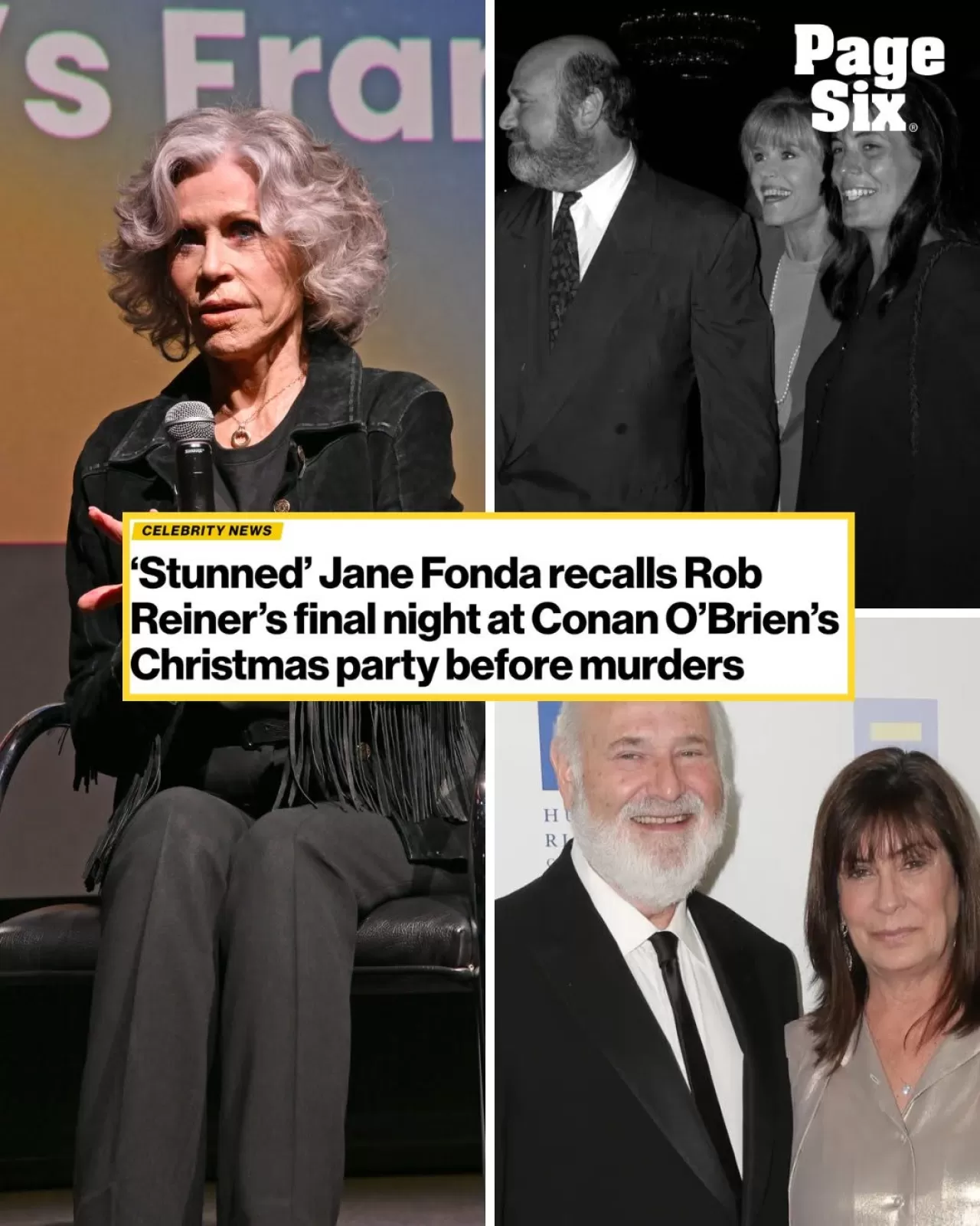 Jane Fonda, Rob Reiner'ın Son Gecesine Dair Duygularını Paylaştı