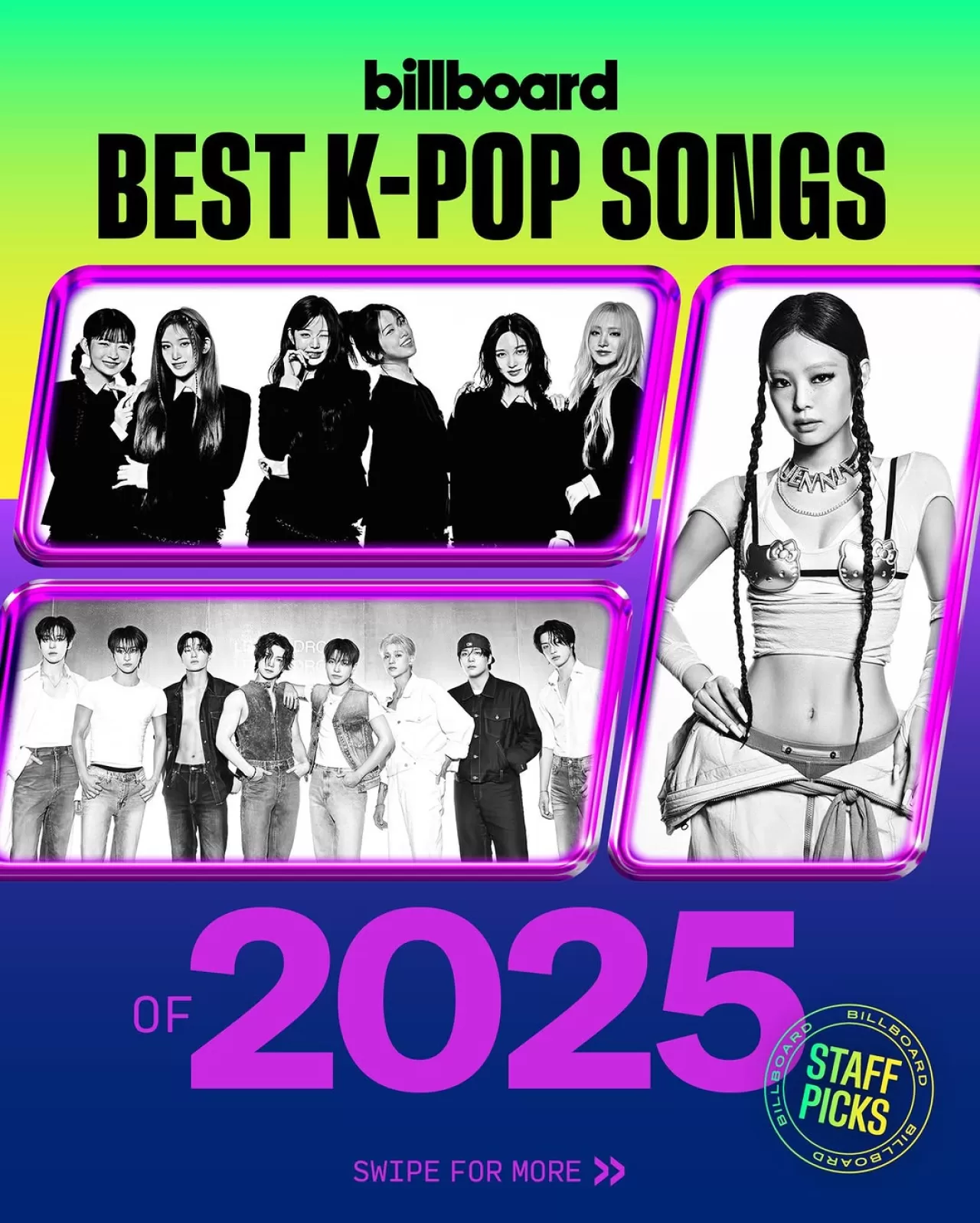 Billboard Personeli 2025'in En İyi K-Pop Şarkılarını Sıraladı