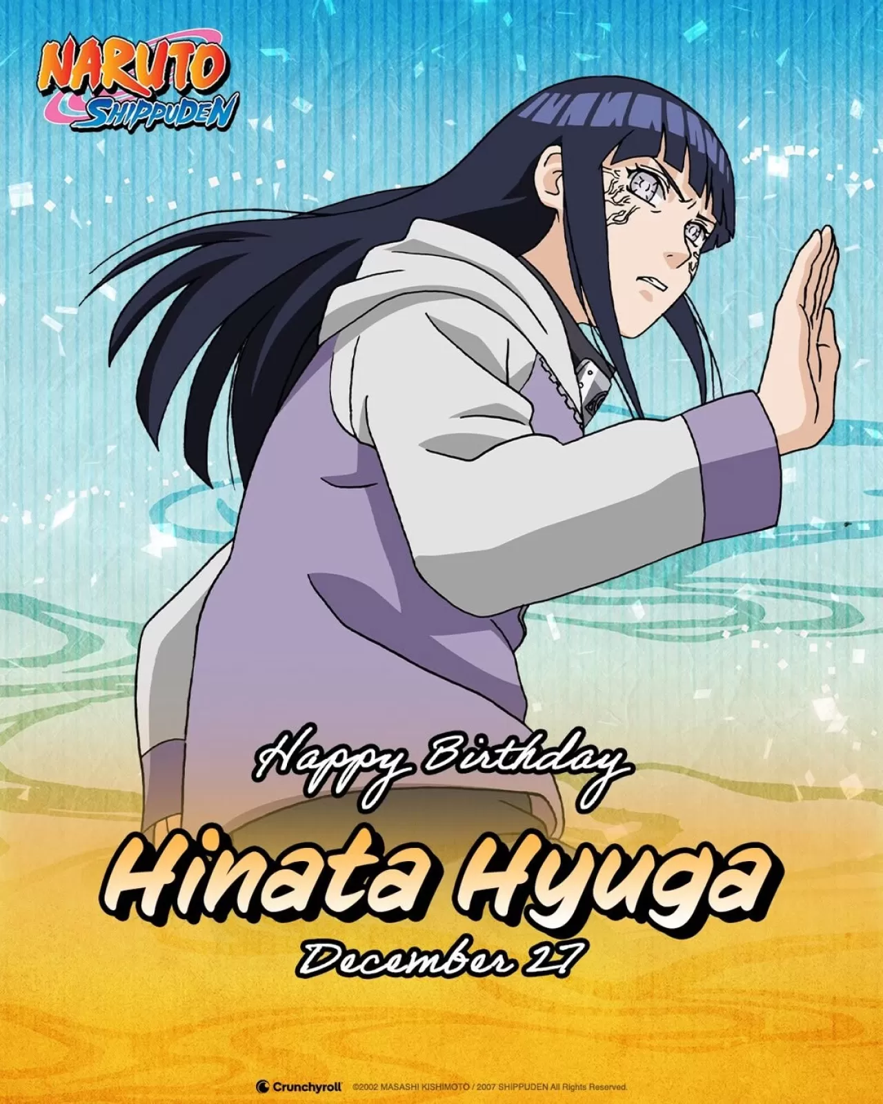 Crunchyroll, Naruto Serisinin Hinata Hyuga Karakterinin Doğum Gününü Kutladı