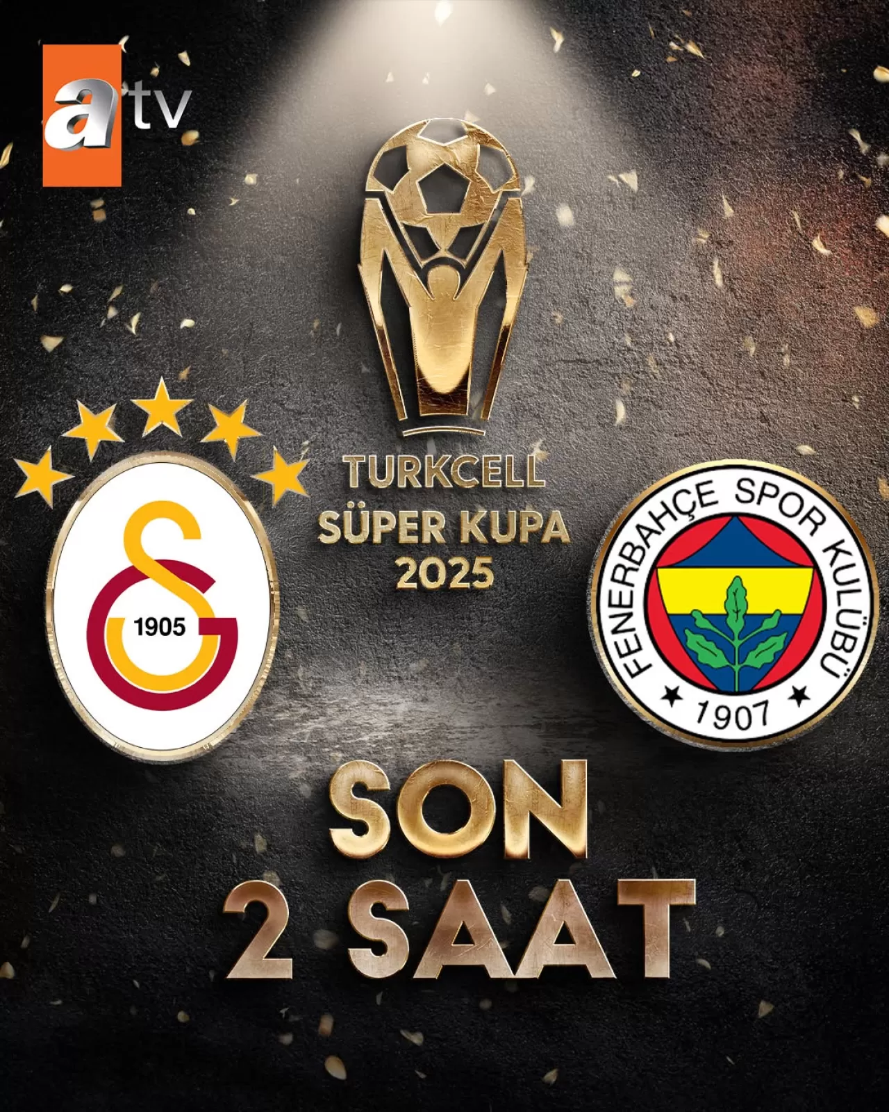 Galatasaray ile Fenerbahçe Arasındaki Turkcell Süper Kupa Finali ATV Ekranlarında
