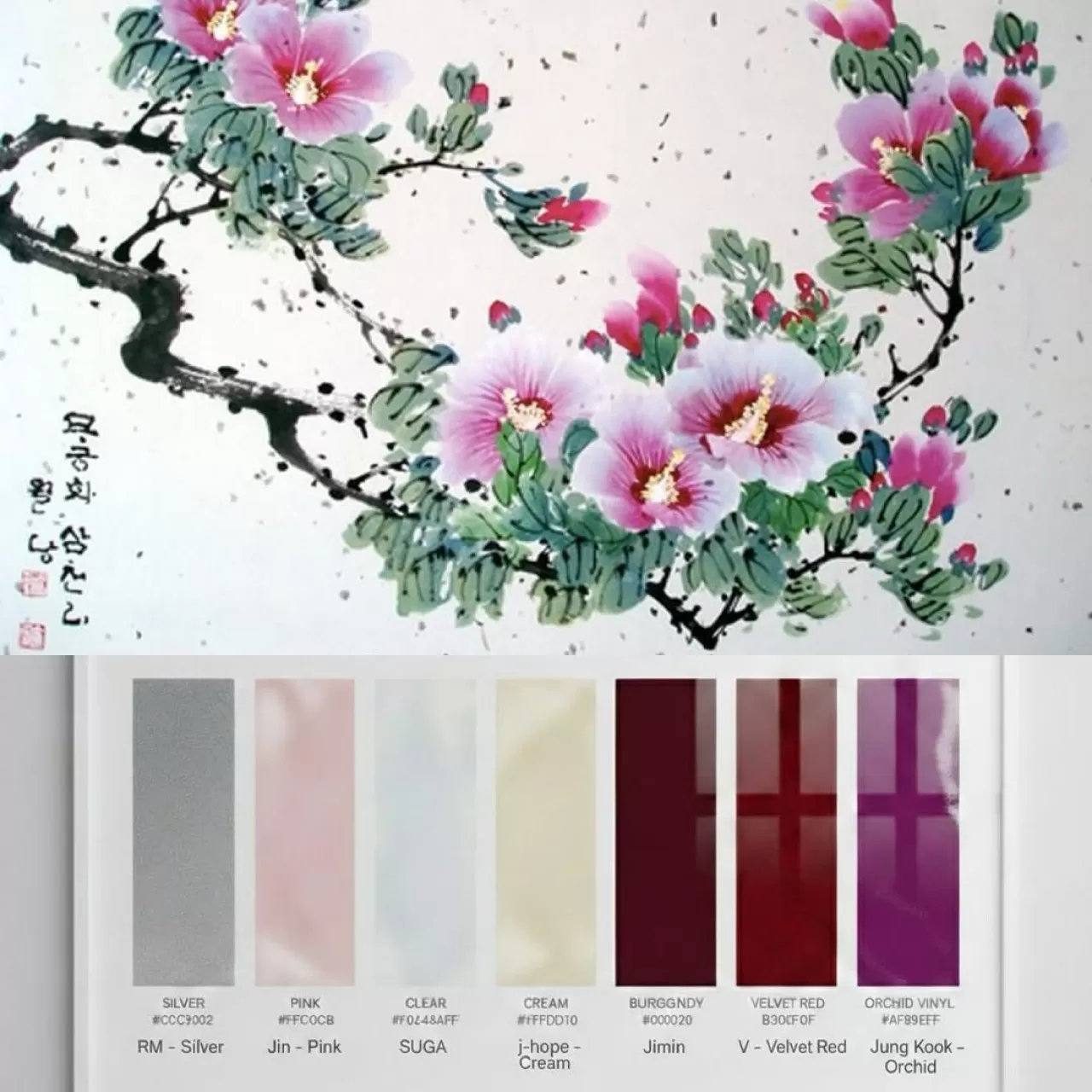 BTS Albüm Kapaklarındaki Sürpriz: Mugunghwa Çiçeğinin Renk Paleti Keşfedildi