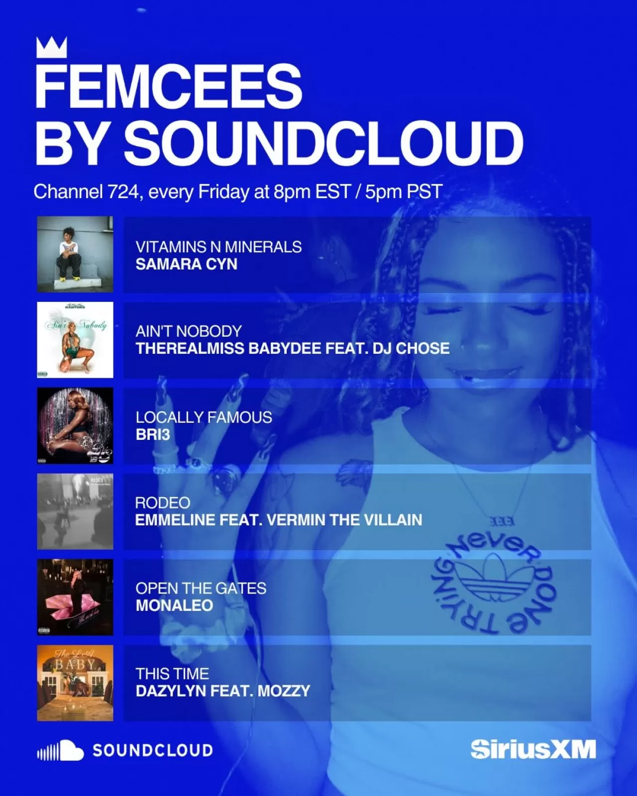 SiriusXM'in FEMCEES Programı Bu Akşam Yeni Rap ve Hip-Hop Parçalarını Yayınlıyor