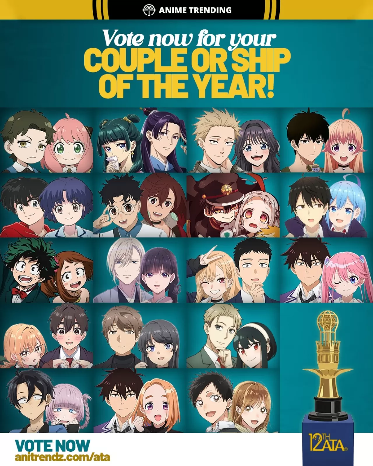 Anime Hayranları, 2025'in En İyi Çiftini Seçmeye Çağırıldı