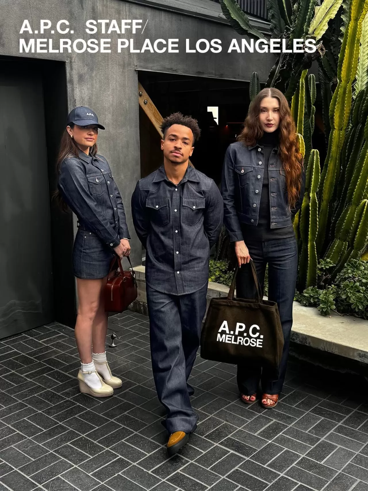 APC, Los Angeles'taki Melrose Mağazasında Çalışanlarına Özel Denim Üniforma Tanıttı