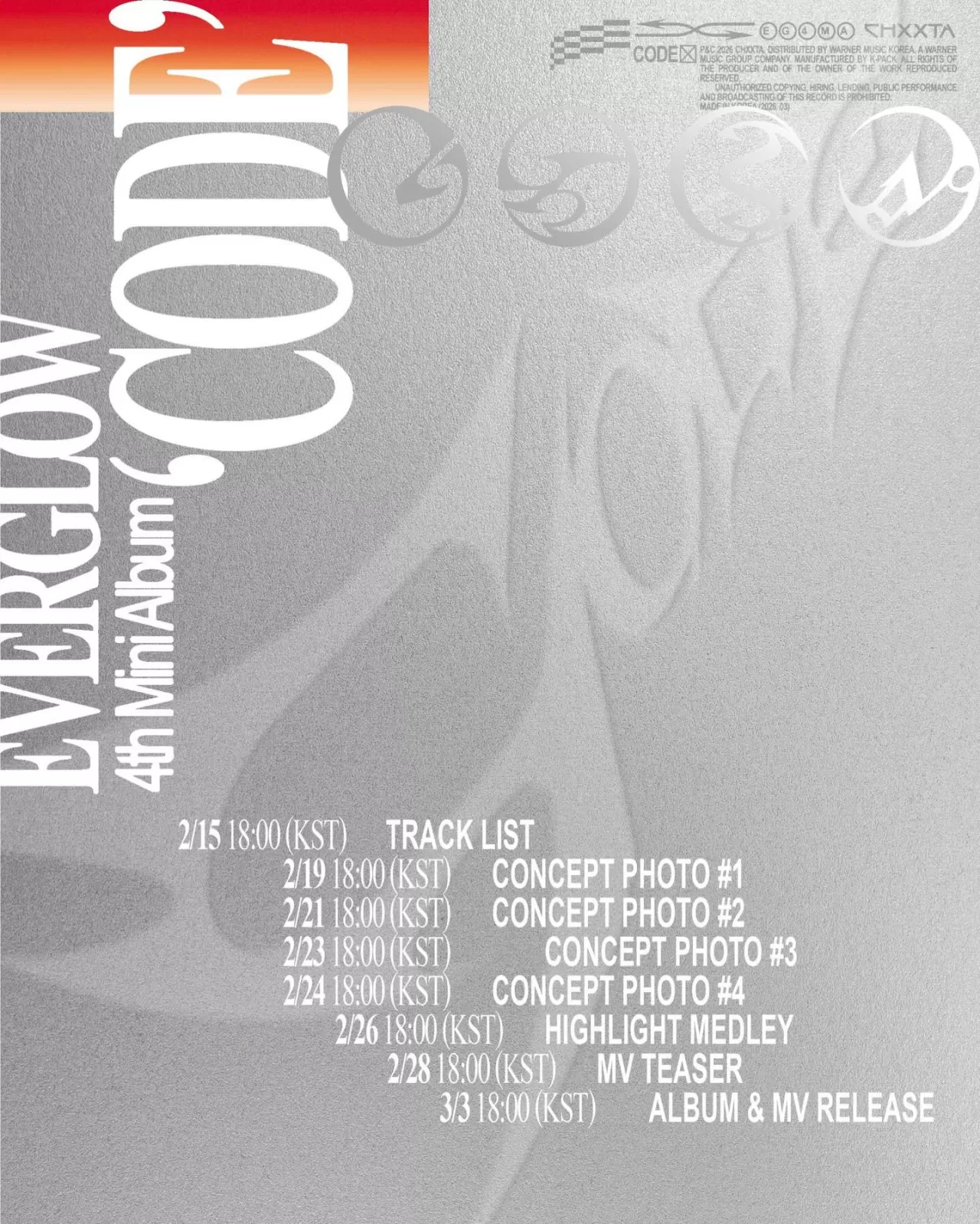 EVERGLOW, 3 Mart'ta 'CODE' Adlı Yeni Mini Albümüyle Geri Dönüyor