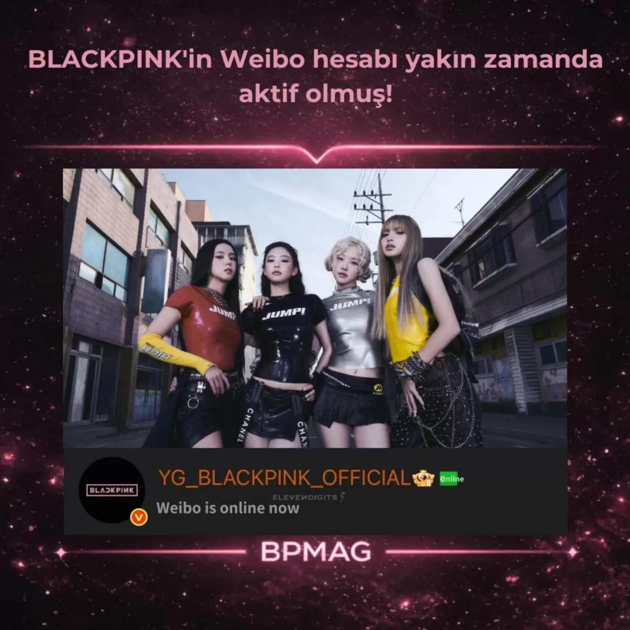 BLACKPINK'ın Resmi Weibo Hesabı Yeniden Aktif