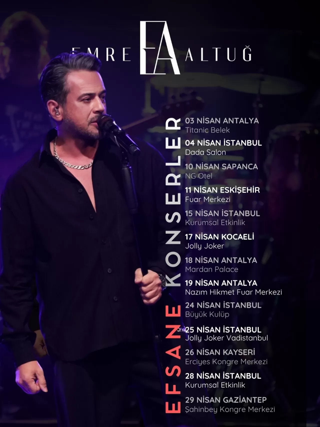 Emre Altuğ'un Konser Turnesi Devam Ediyor - Biletler Profilde!