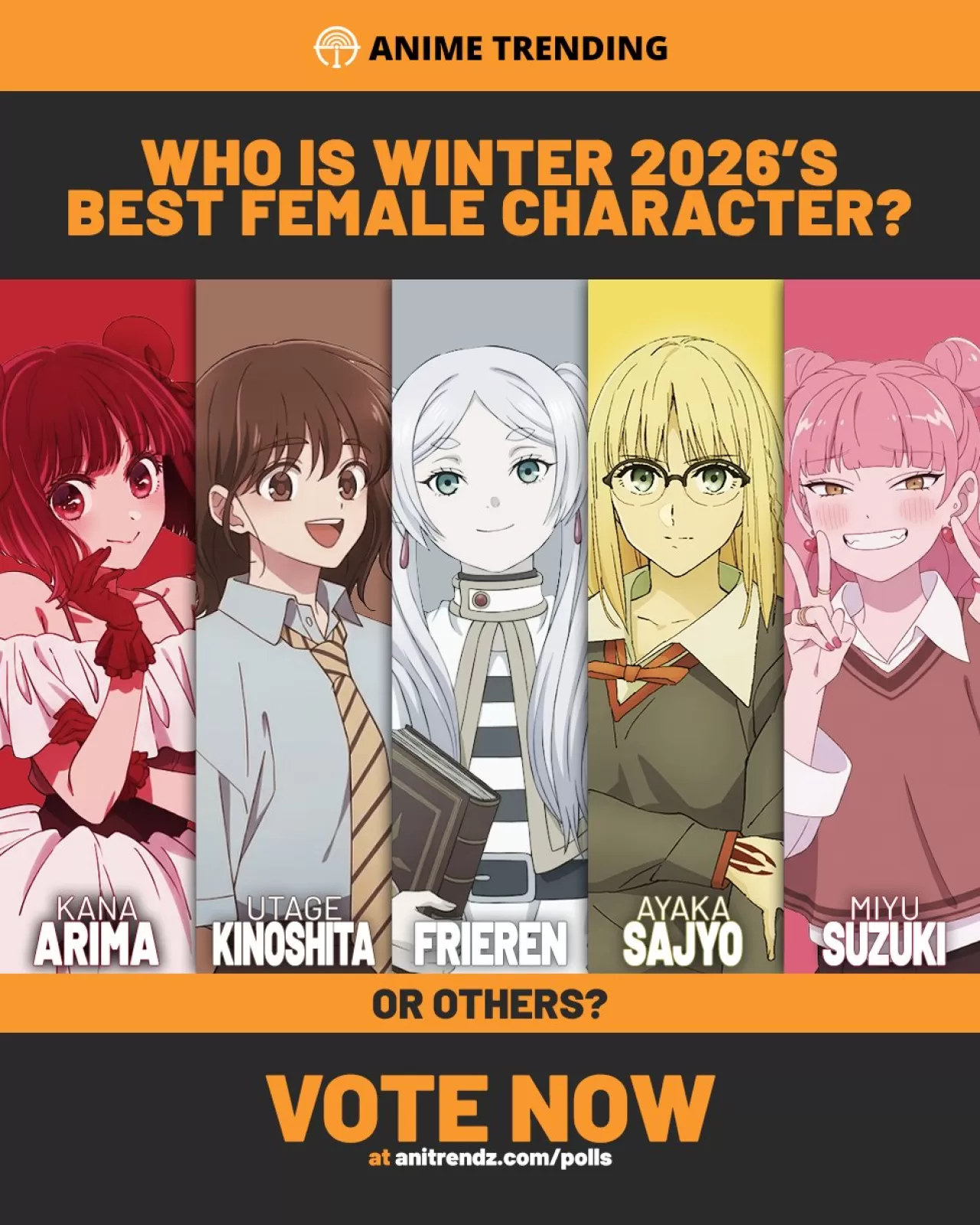 Winter 2026 Anime'de 'En İyi Kız Karakter' İçin Son Gün