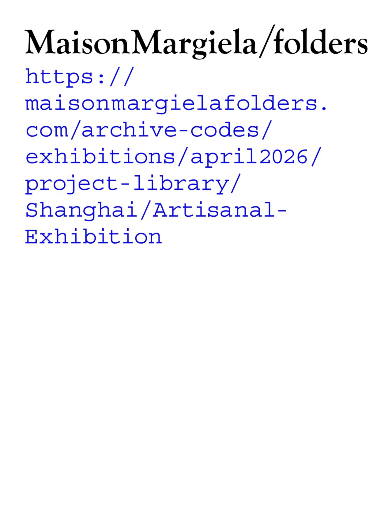 Maison Margiela'nın Yaratıcı Laboratuvar Sergisi Shanghai'da Kapılarını Açtı