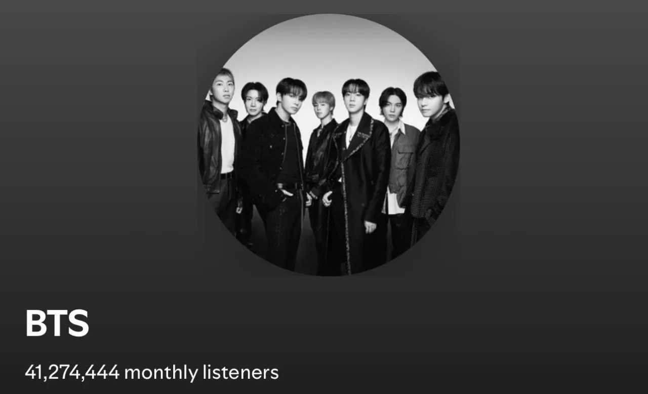 BTS Spotify Dinleyici Sayısı 41 Milyonu Aştı! Yeni Rekor Geliyor mu?