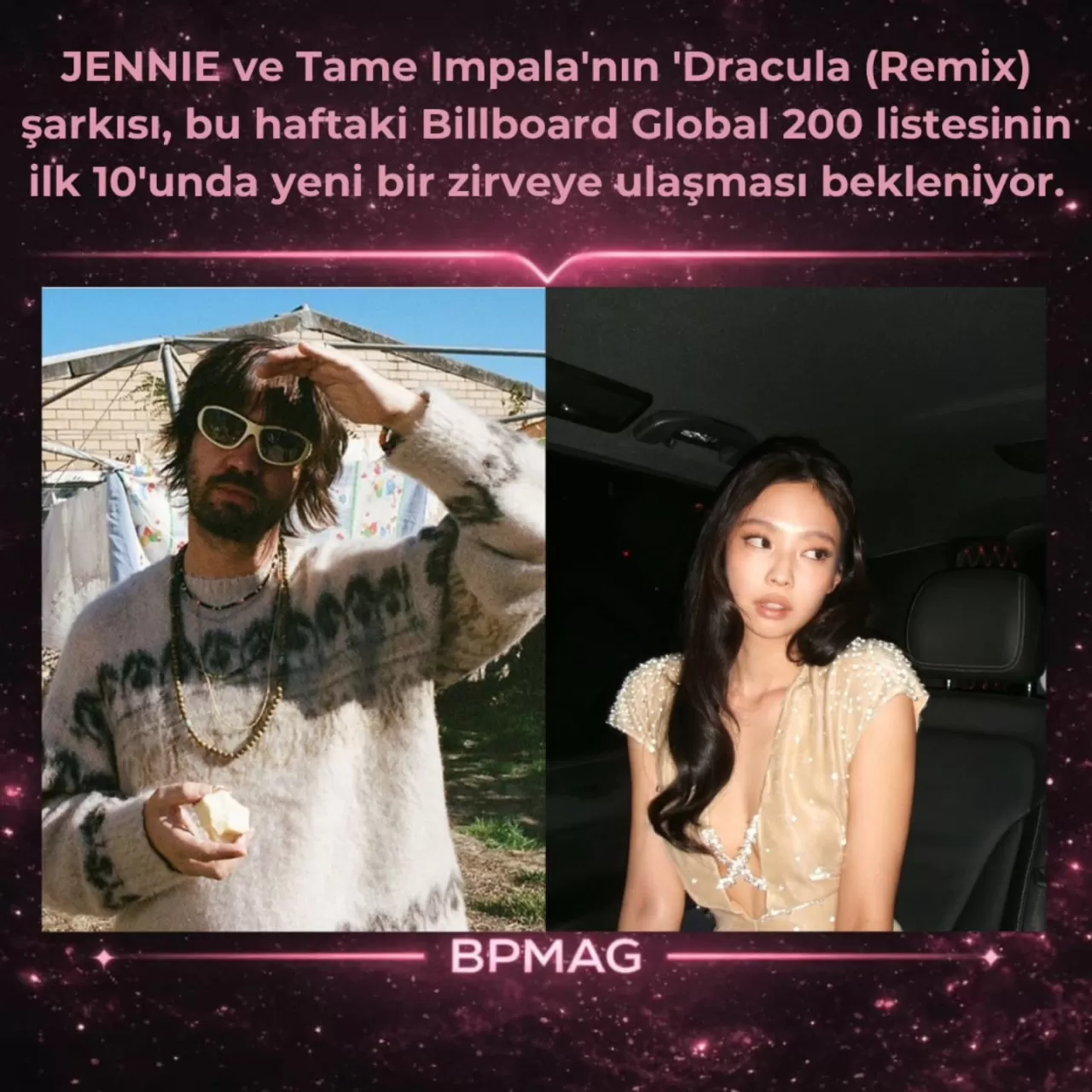 Jennie ve Tame Impala'nın Dracula Remi xi İlk 10'a Giriyor!