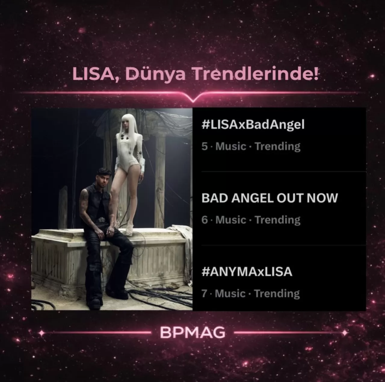 LISA'nın 'Bad Angel' Etiketleri Global Oldu! BLINKs, X'te Destek Verin