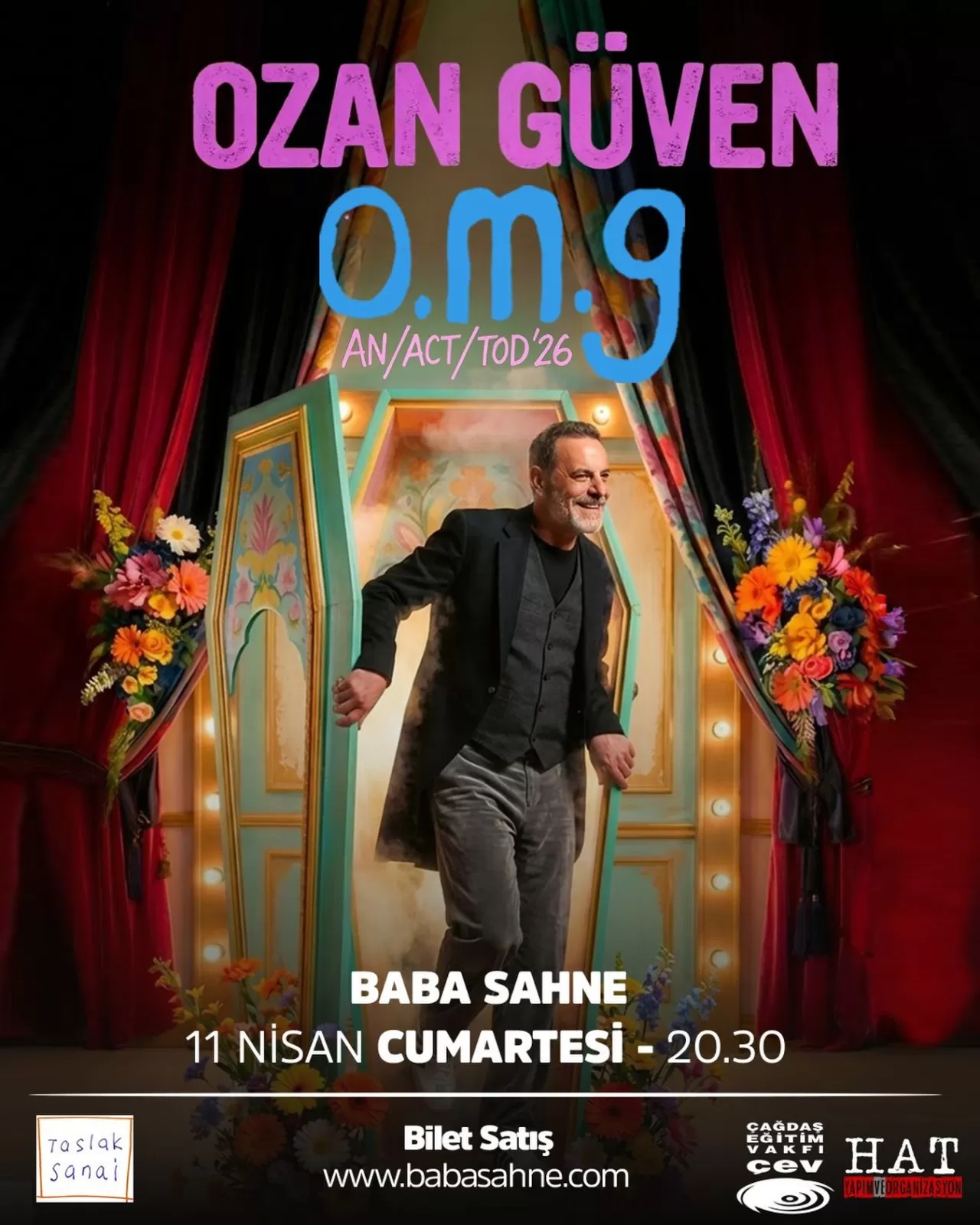Ozan Güven, 11 Nisan'da Babasahne'de "An Act" Oyunuyla Sahne Alacak