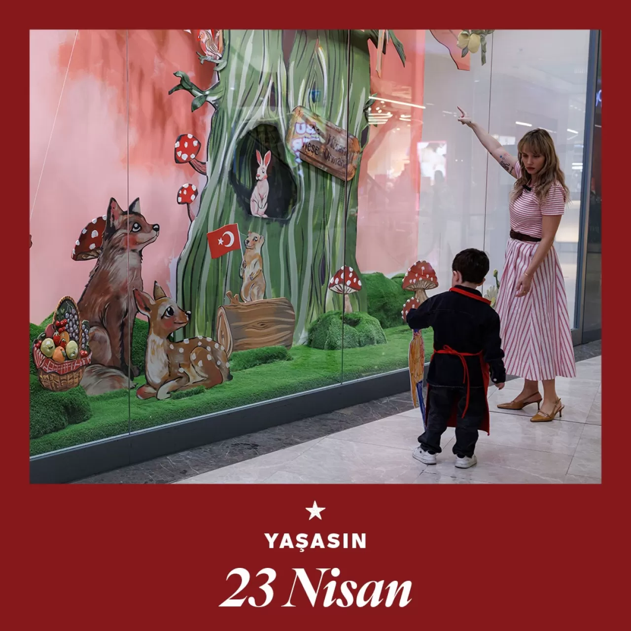 Emaar Square Mall'da Minik Eller 23 Nisan Coşkusunu Sanatla Buluşturdu