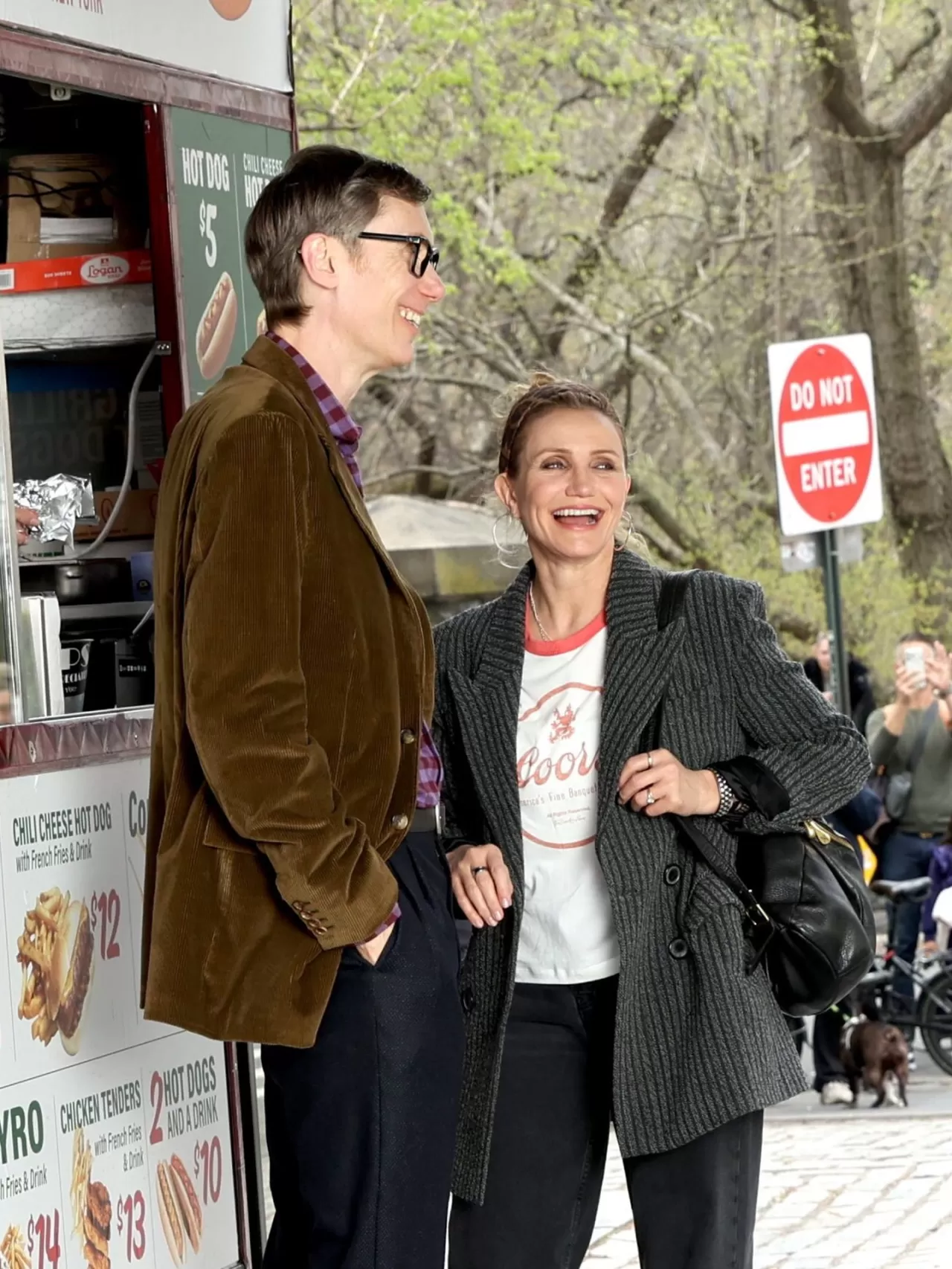 Stephen Merchant ve Cameron Diaz, 'The Sham' Setinde Öğle Yemeği Keyfi