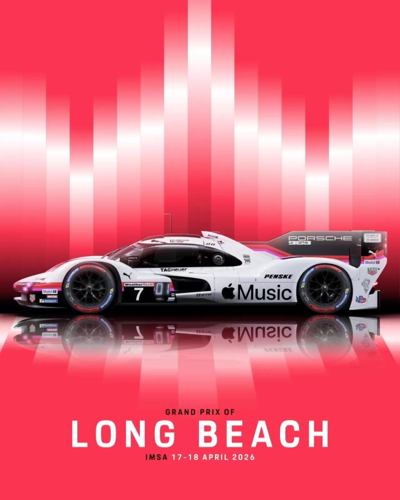 Apple Music ve Porsche Motorsport, IMSA Long Beach için Güçlerini Birleştiriyor