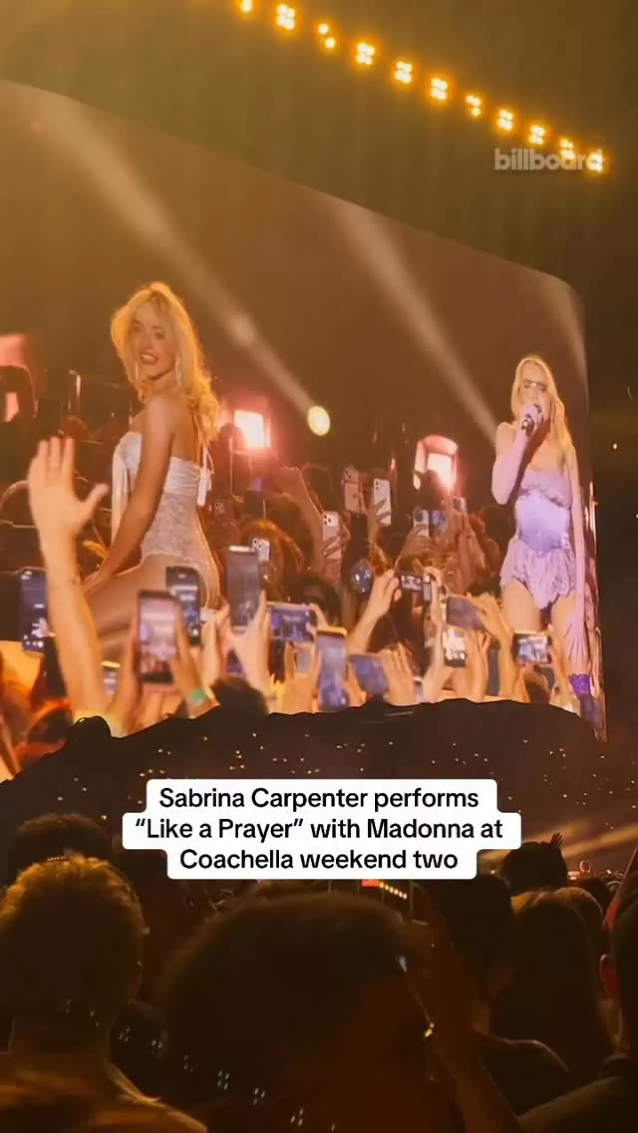 Sabrina Carpenter, Coachella'da Madonna ile sahne aldı