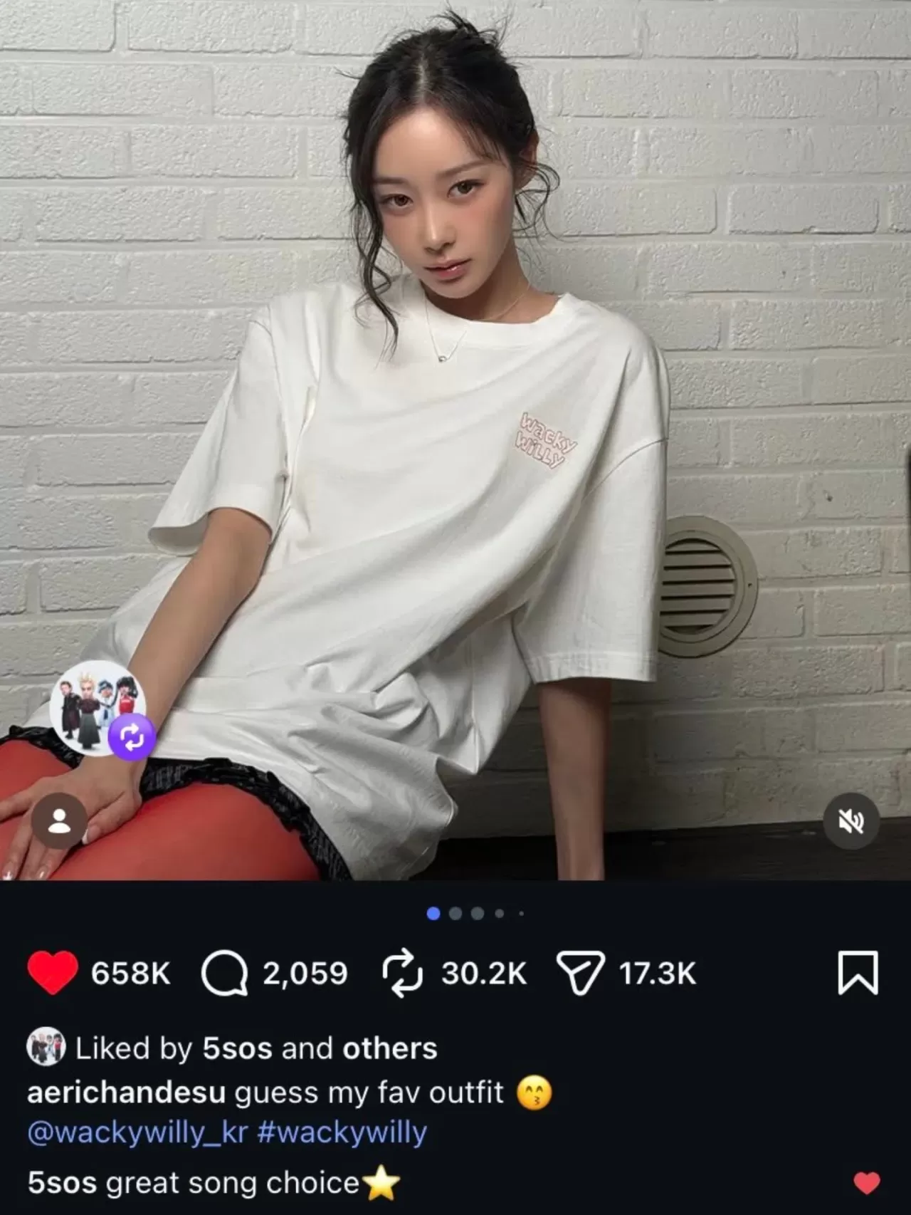 5SOS, aespa Üyesi Giselle'in Instagram Gönderisini Paylaştı