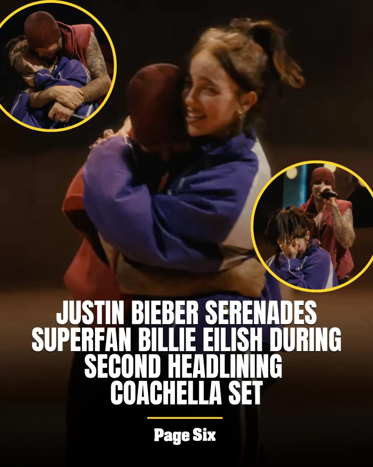 Justin Bieber, Coachella'da Billie Eilish'i Sürpriz Şarkıyla Şaşırttı!