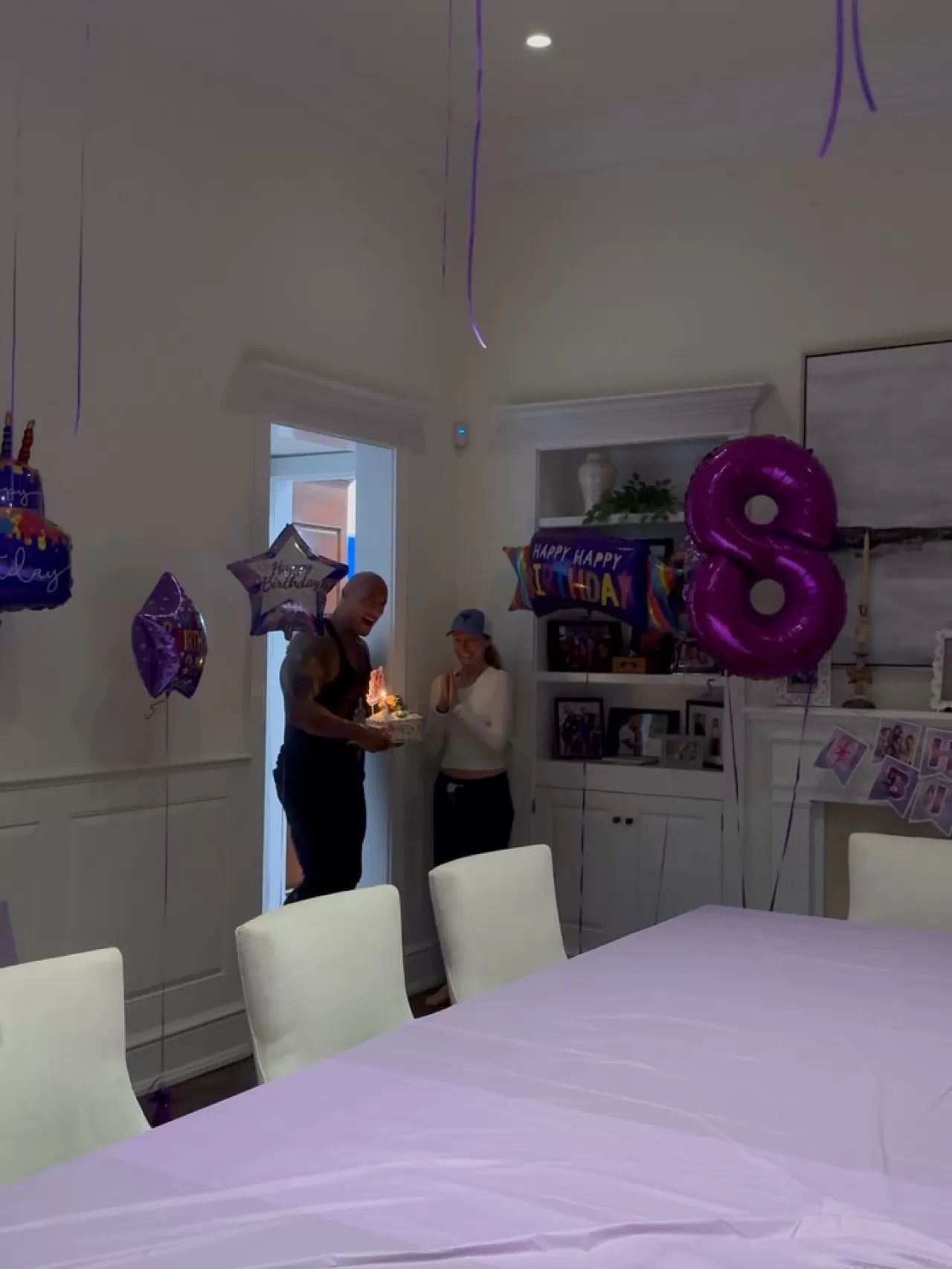 Dwayne Johnson'ın Kızı Tia'nın 8. Yaş Günü Kutlaması